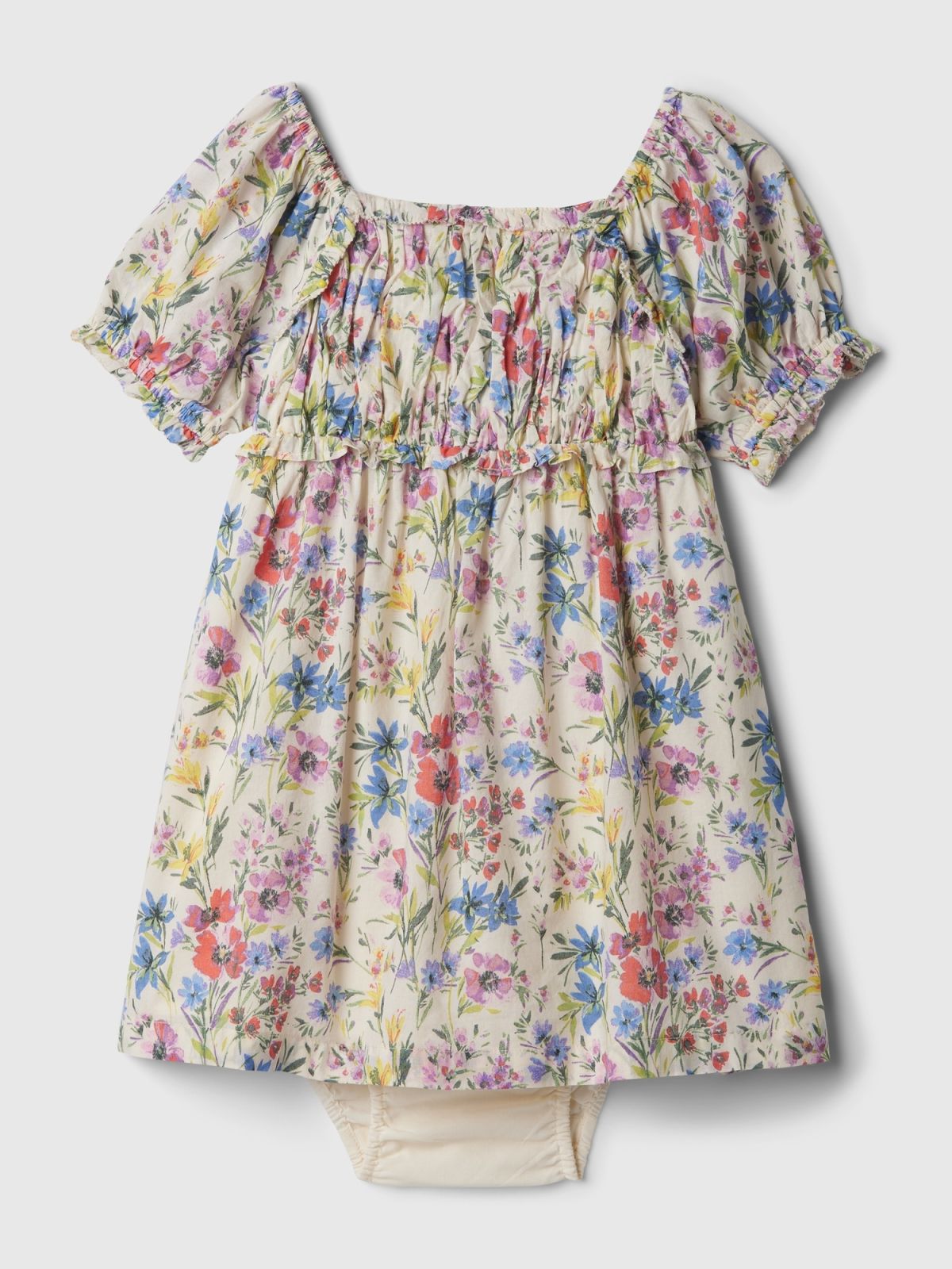 Multi babyGap Puff Sleeve Φόρεμα-880619001