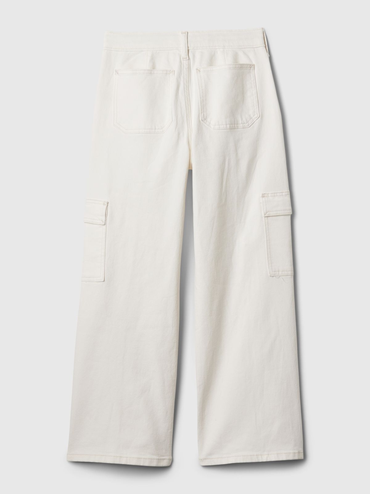 Άσπρο Παιδικό Low Rise Stride Wide-Leg Jean Παντελόνι-879863000