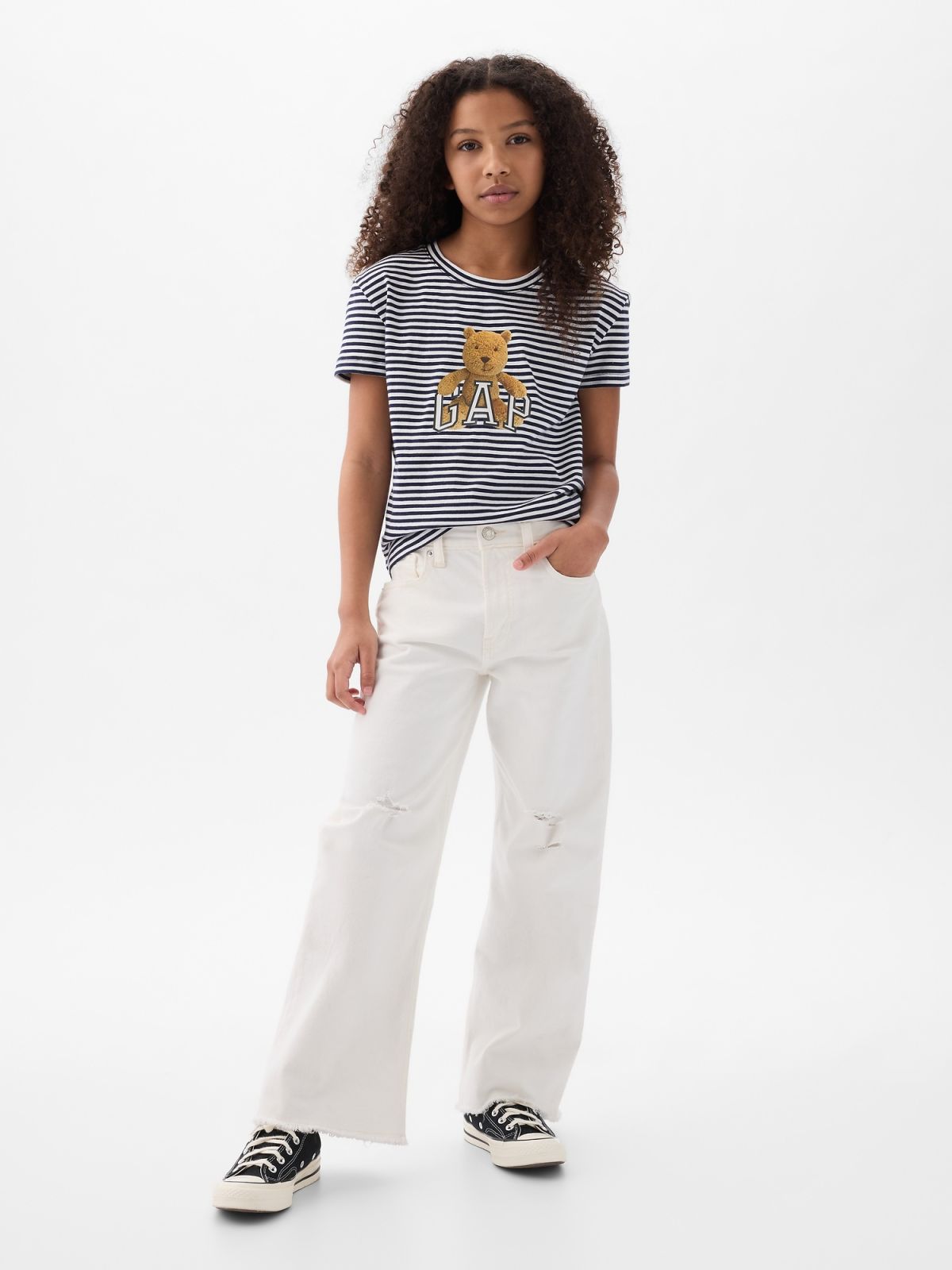 Μπλε Παιδική Οργανικό Βαμβάκι Brannan Bear Logo Μπλούζα-873674001