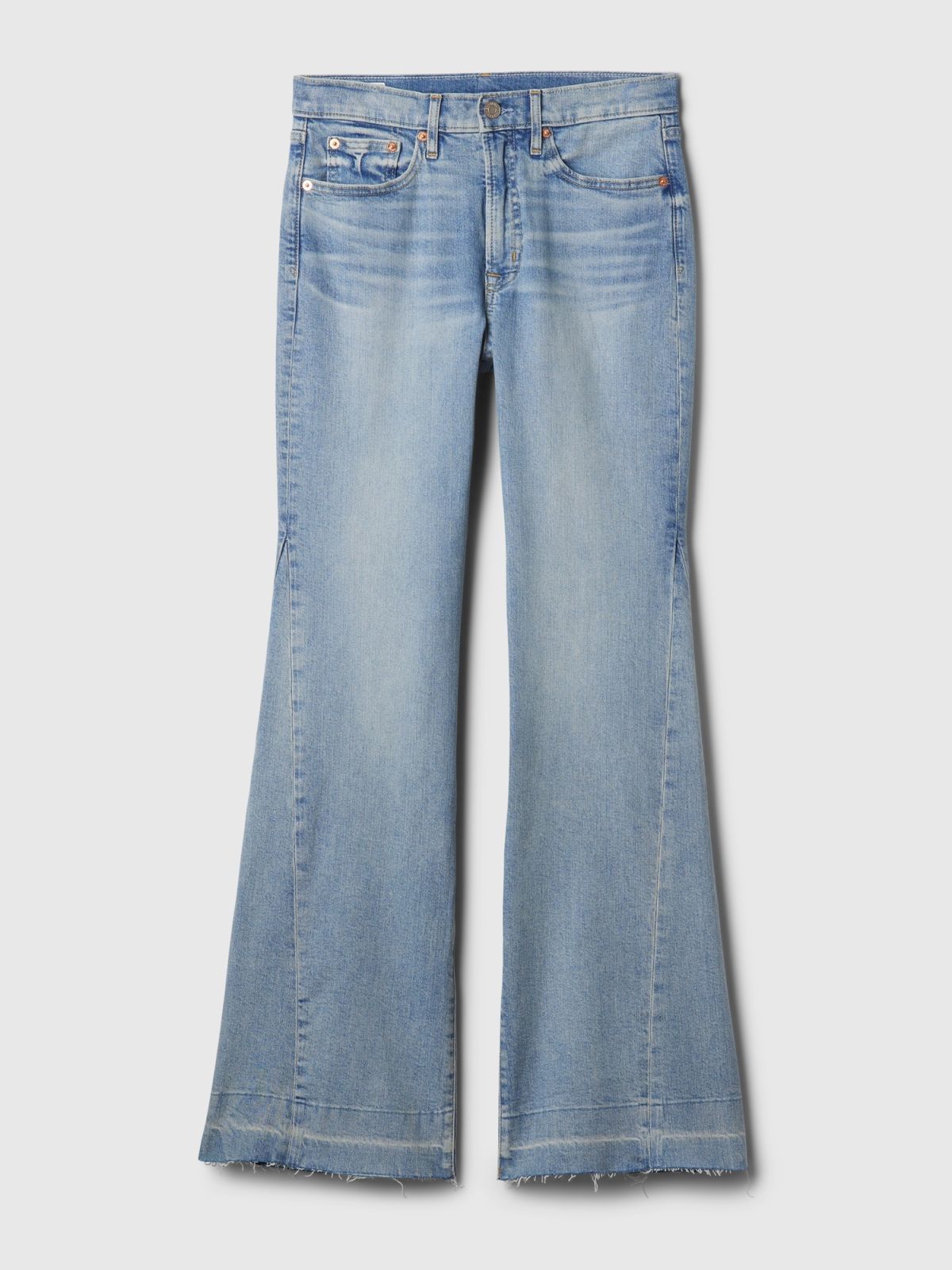 Μπλε High Rise '70s Flare Jean Παντελόνι-871321000