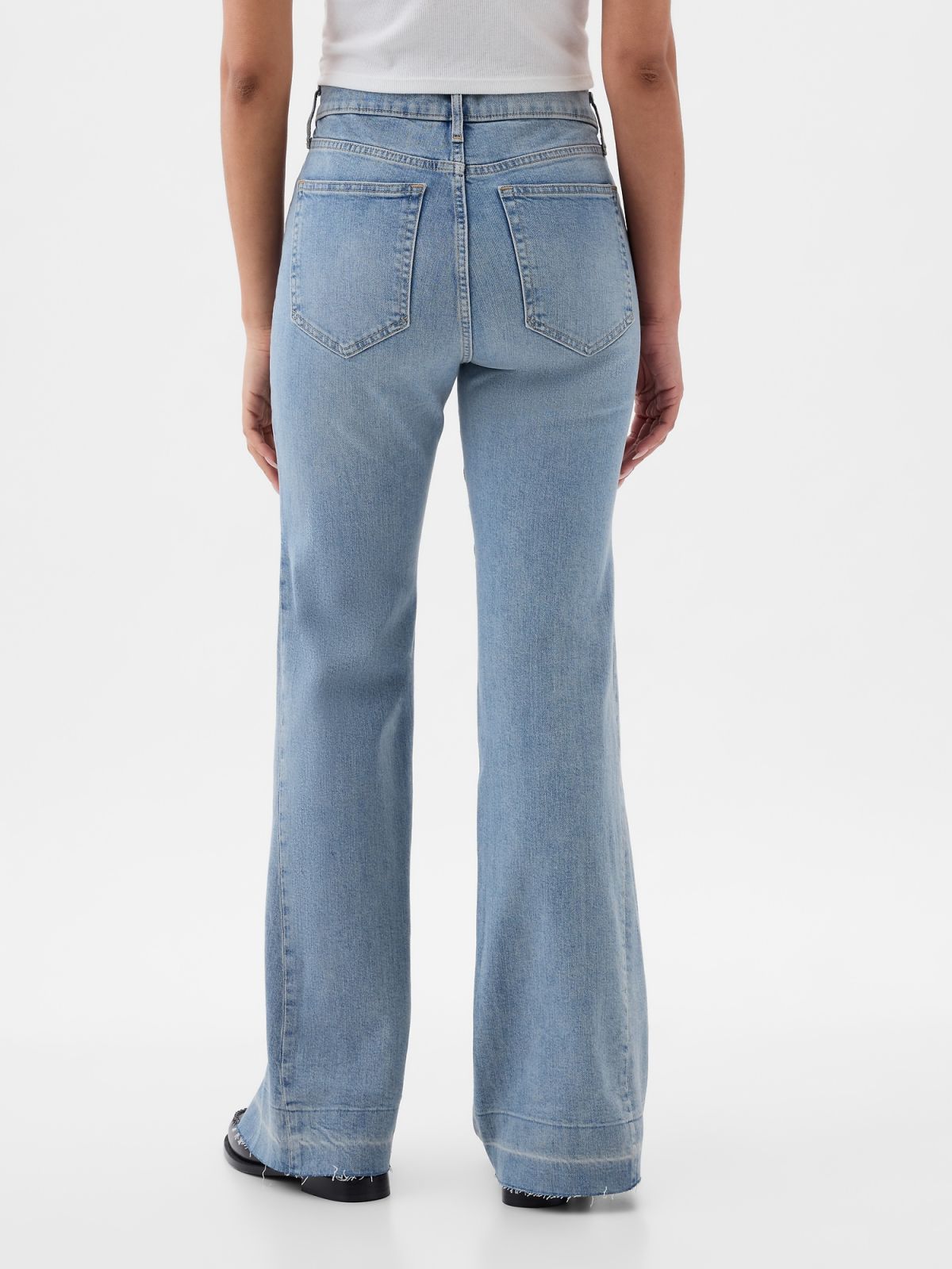 Μπλε High Rise '70s Flare Jean Παντελόνι-871321000