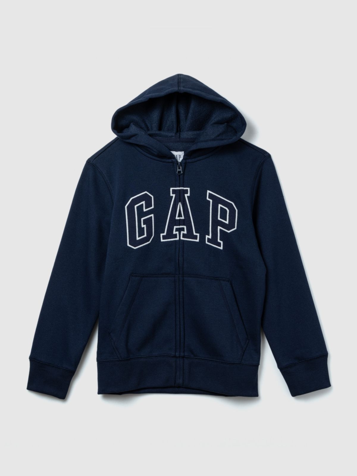 Μπλε Παιδικό Gap Logo Zip Φούτερ με Κουκούλα-550082005