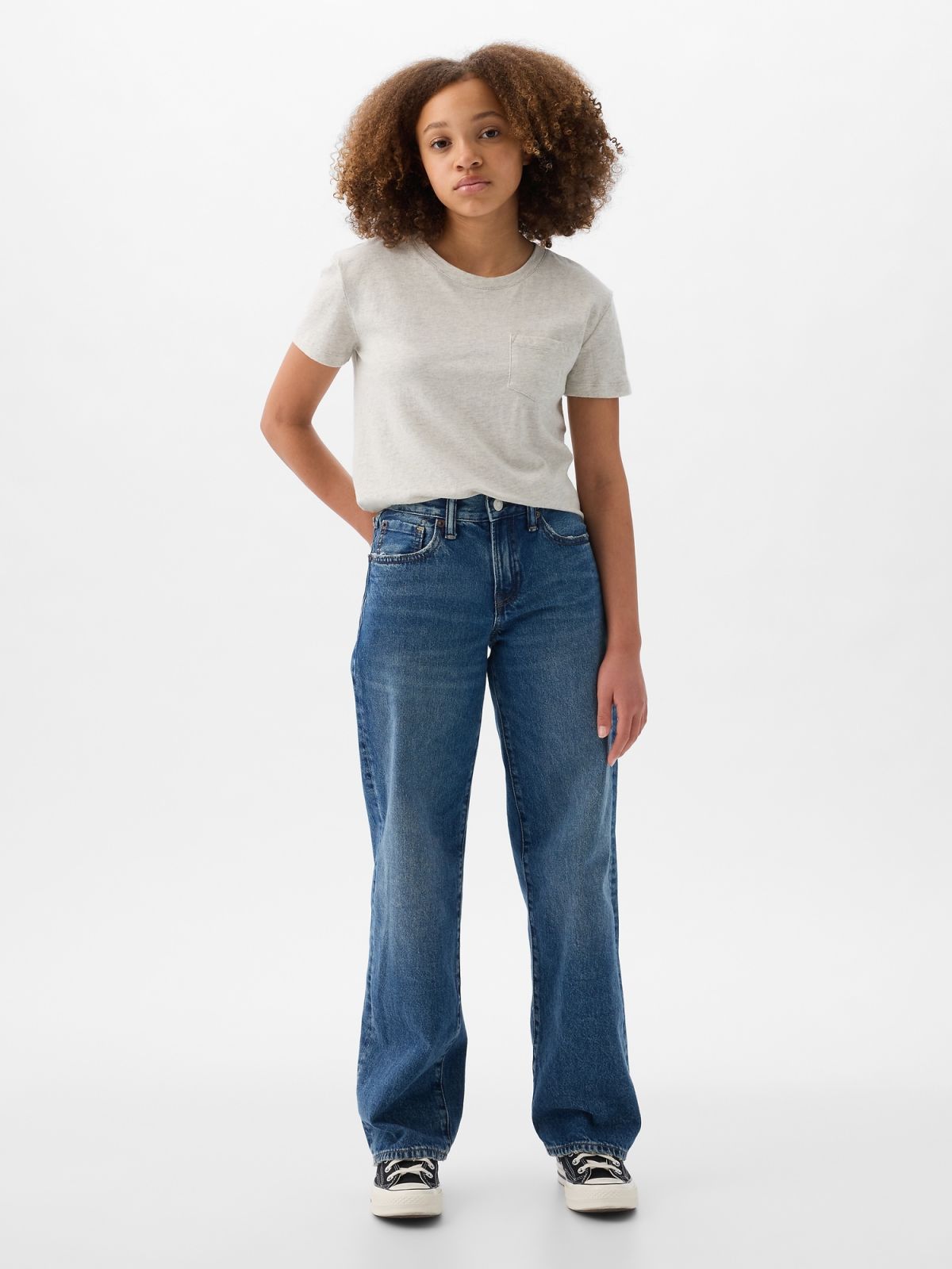 Γκρι Παιδική Vintage Μπλούζα-825256005