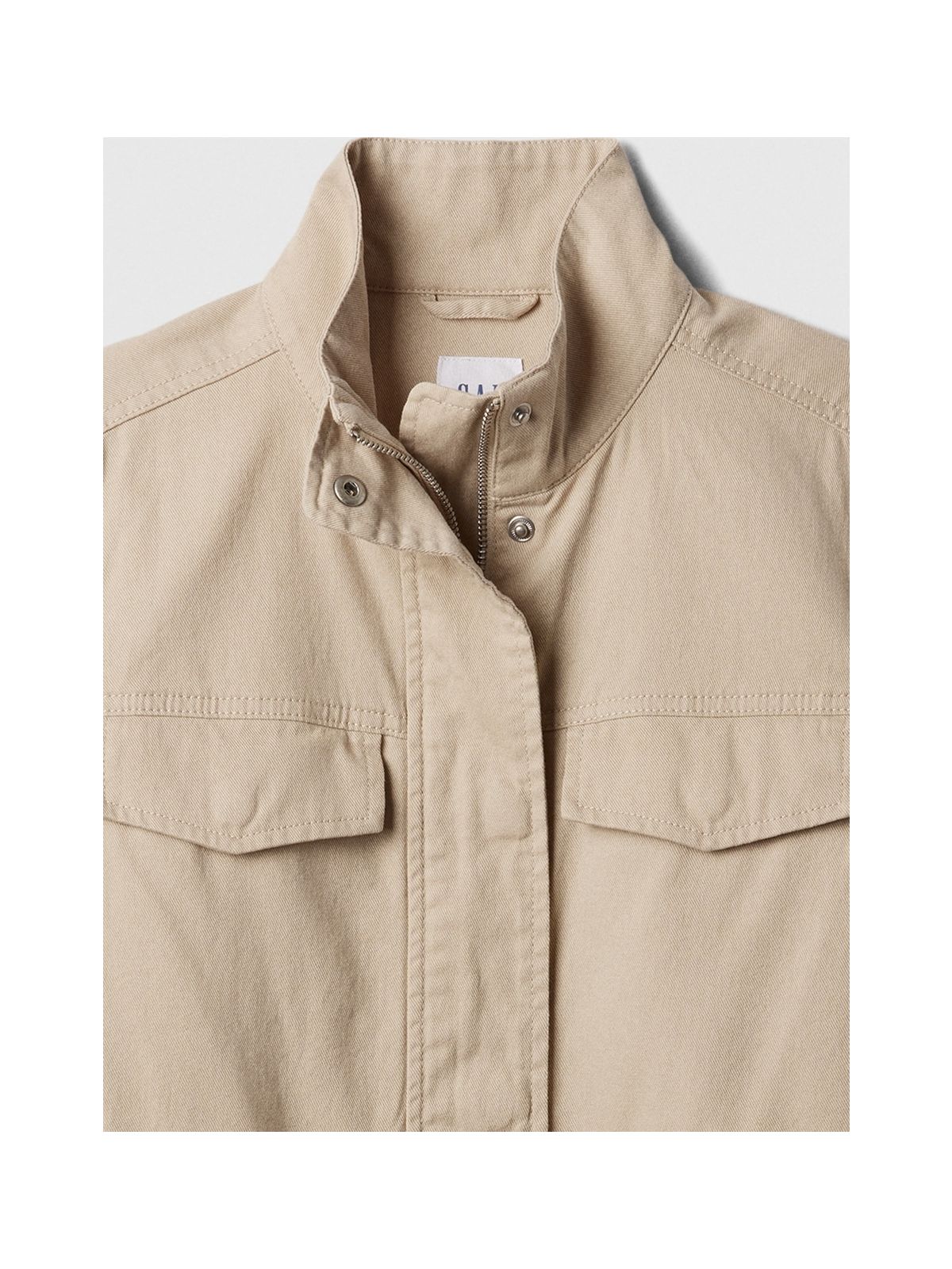 Μπεζ Canvas Utility Πανωφόρι-875159000