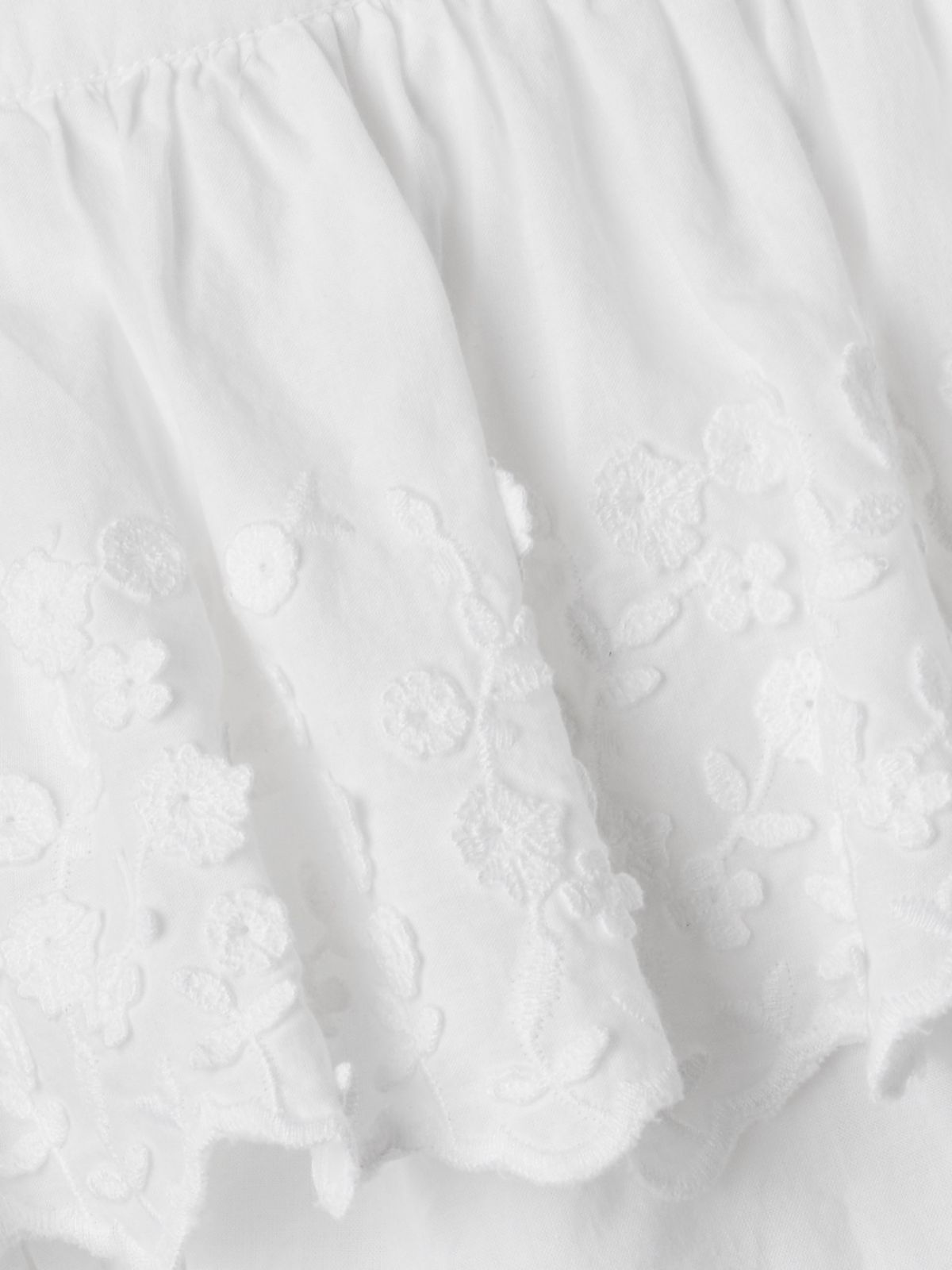 Άσπρο Βρεφικό Eyelet Ολόσωμο-876827000