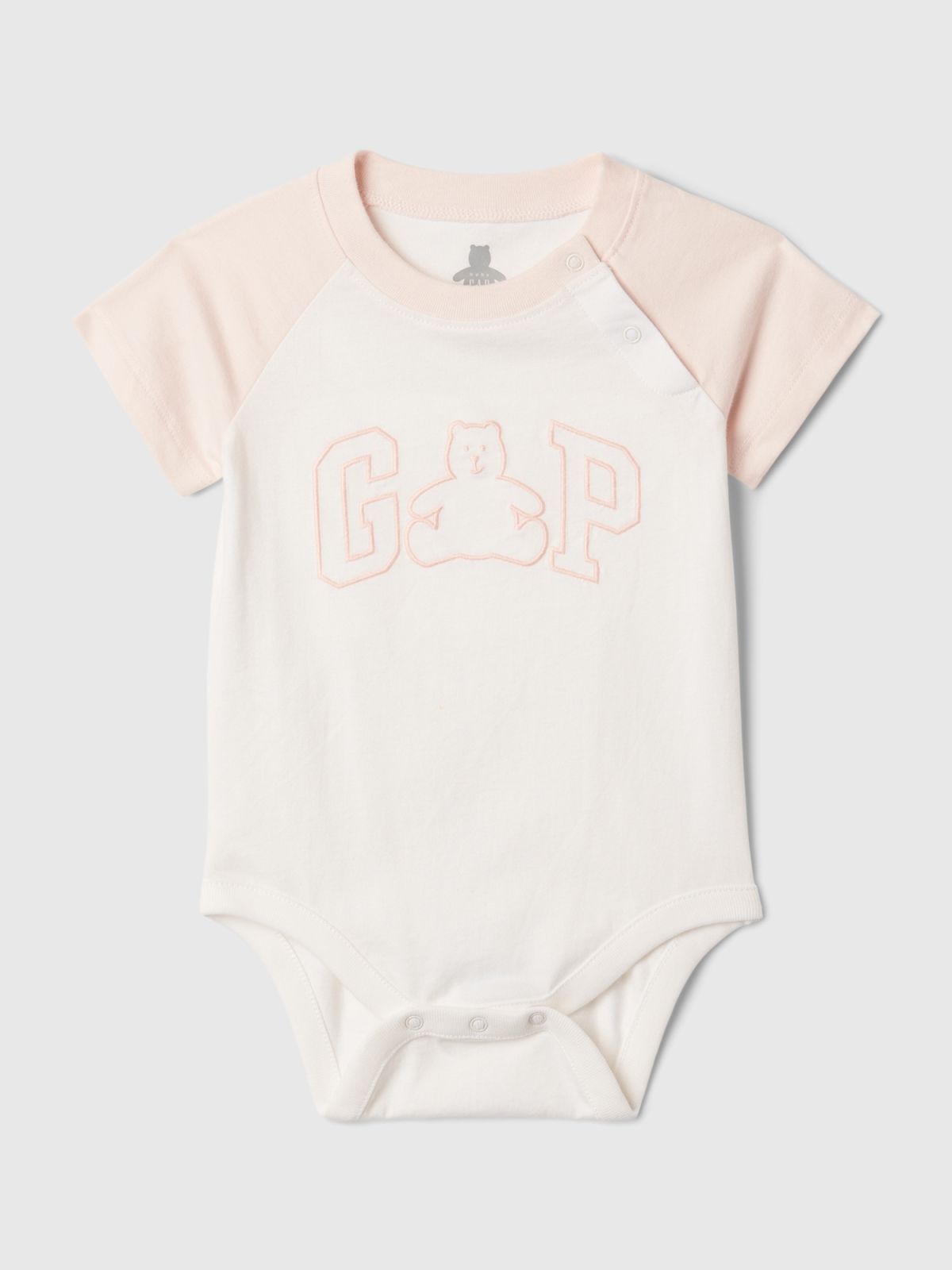 Baby Organic Cotton Gap Logo Bodysuit-856076001