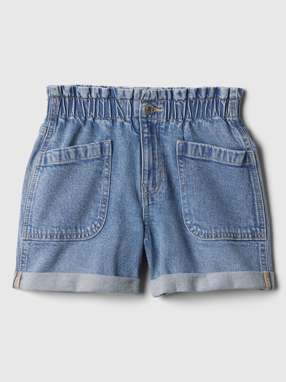 Μπλε Παιδικό Denim Σορτς με Washwell-878682001