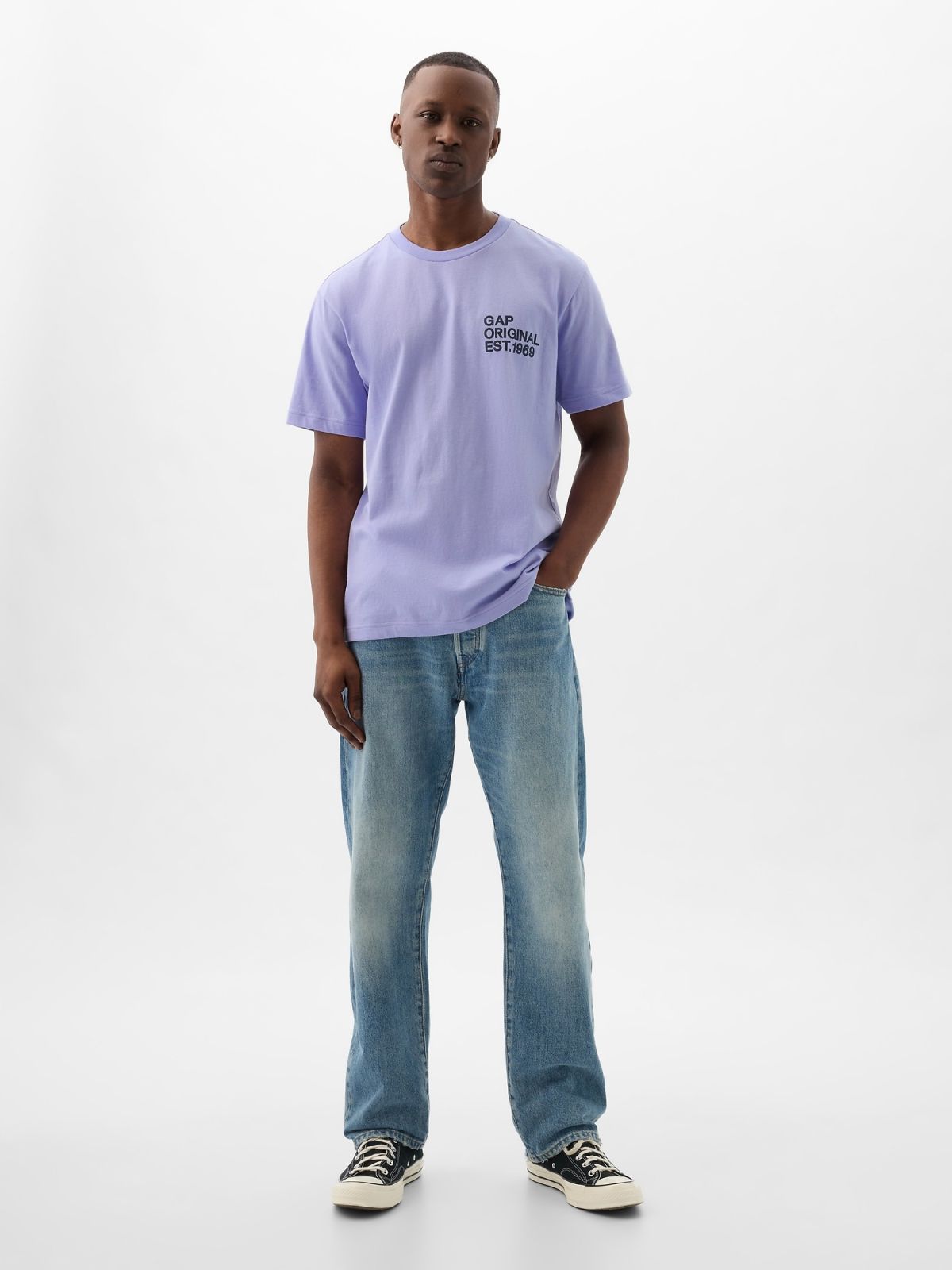 Μωβ Gap Logo Graphic Μπλούζα-857897003