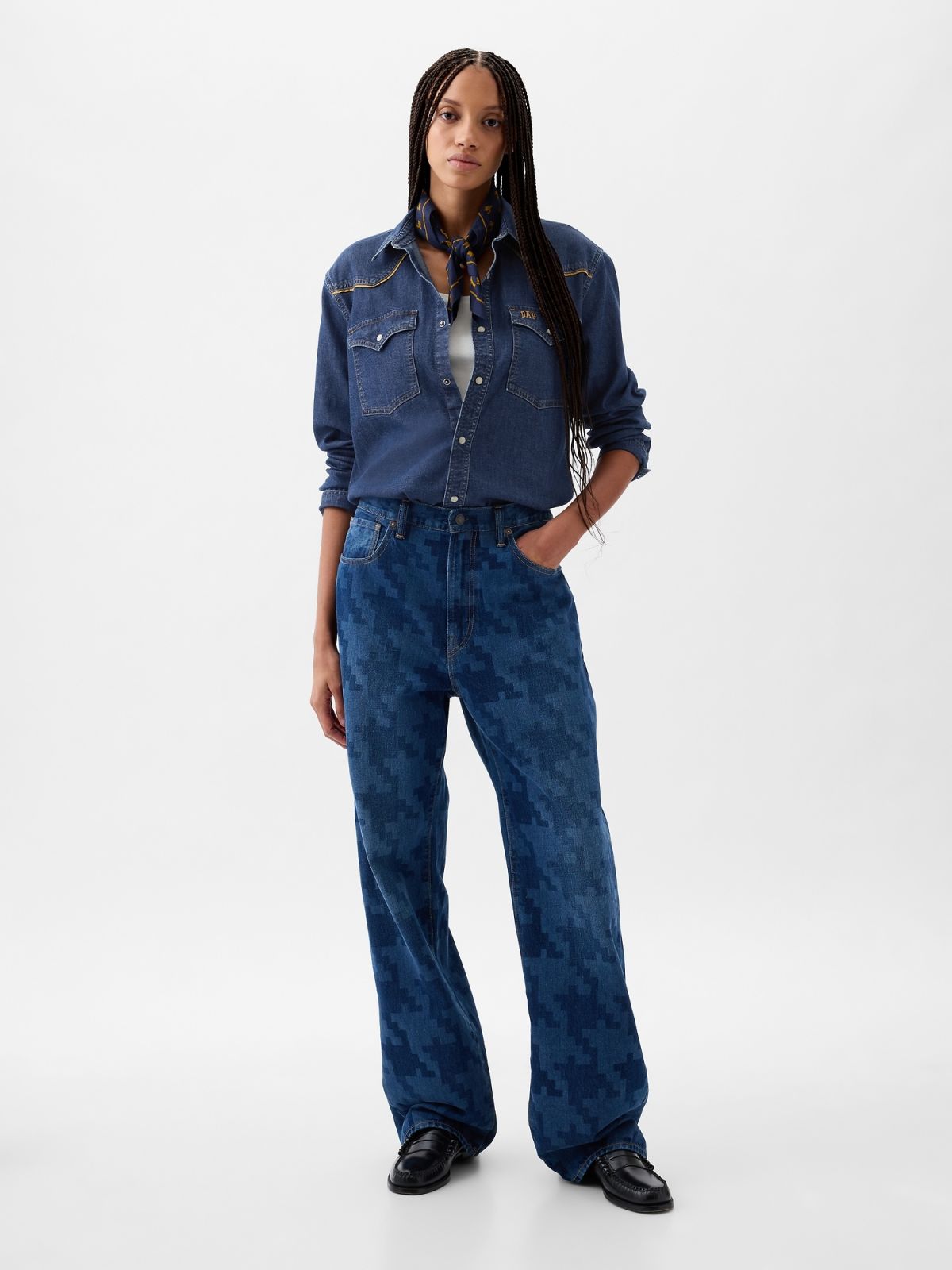 Μπλε DAP × GAP Denim Western Πουκάμισο-890841000