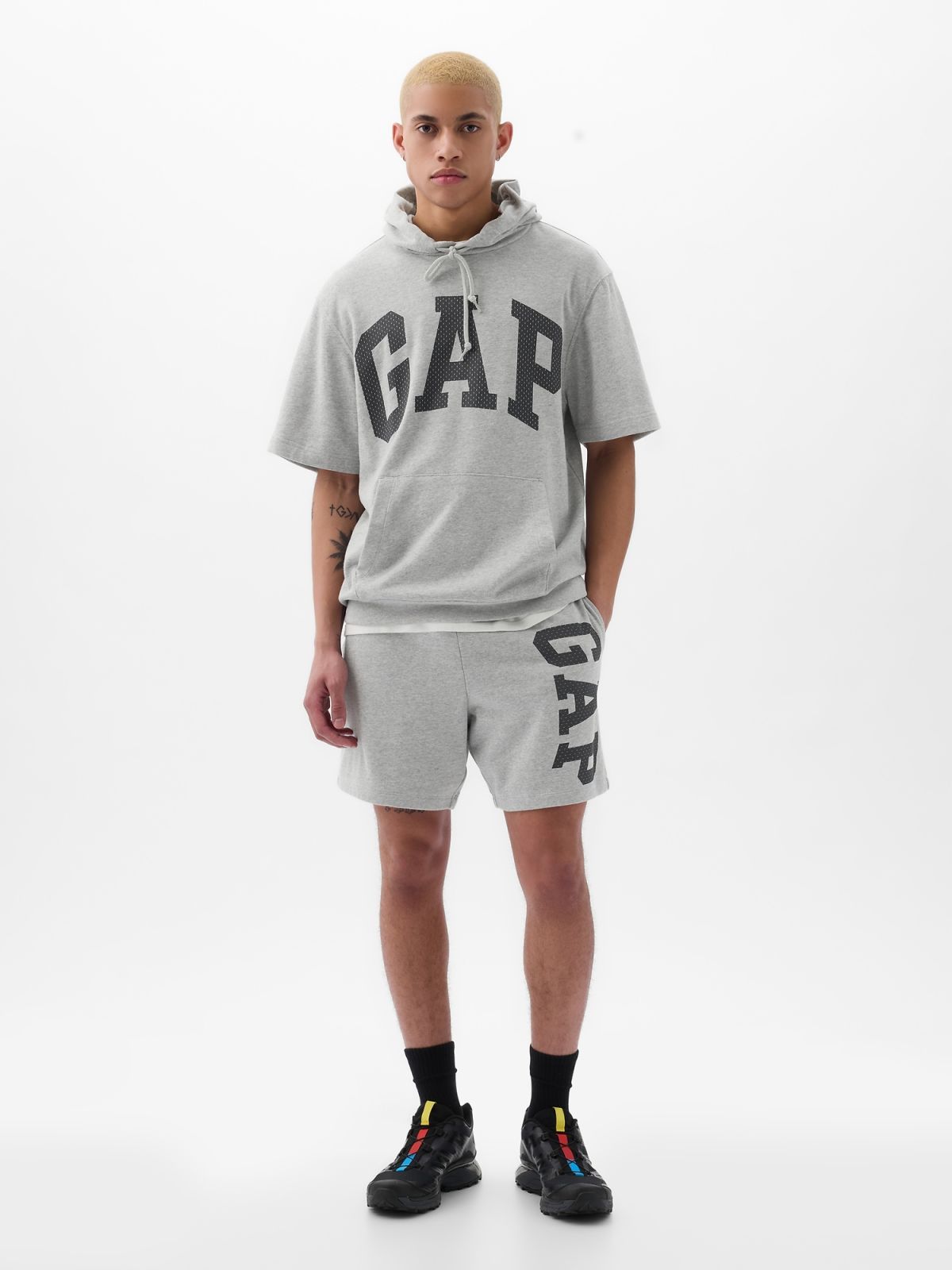 Γκρι Gap Arch Logo Σορτς-862303001