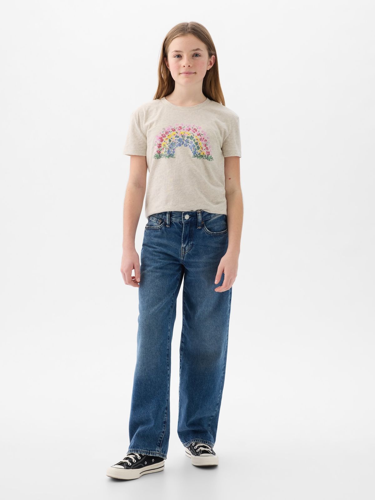 Γκρι Παιδική Graphic Μπλούζα-888863004