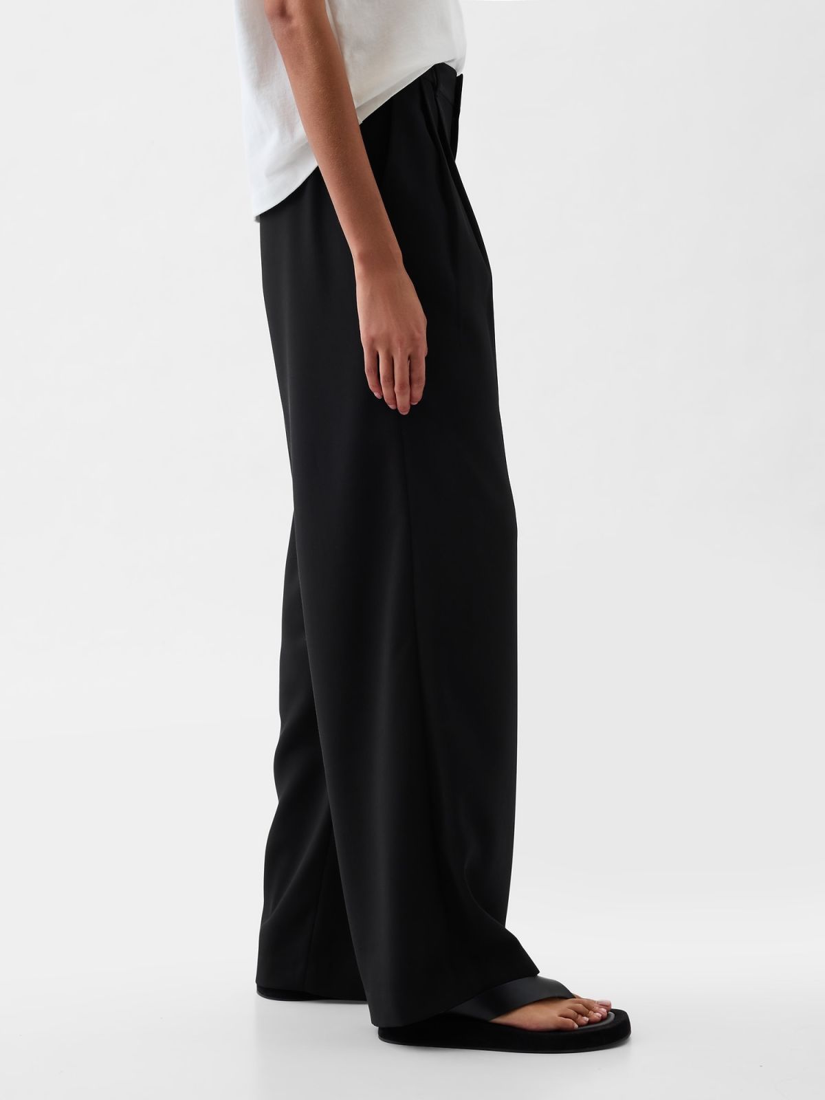 Μάυρο 365 High Rise Παντελόνι με Πιέτες-855968003