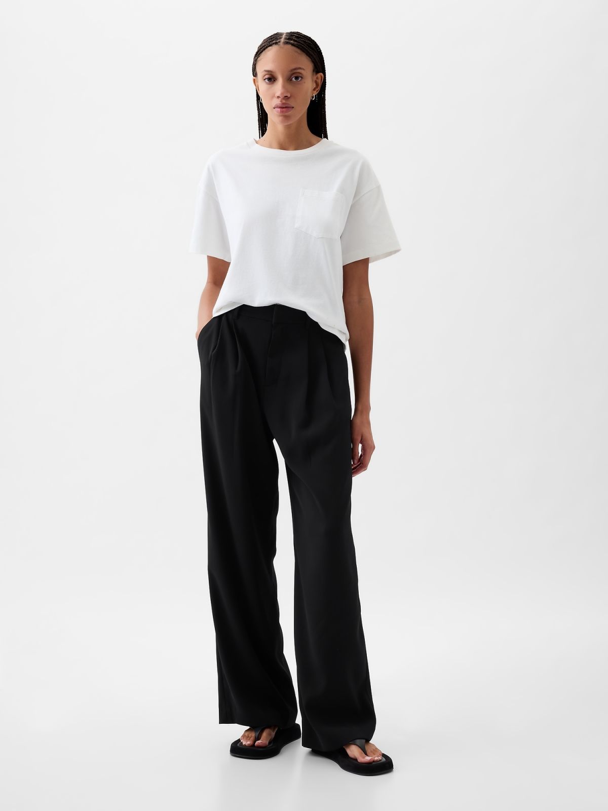 365 High Rise Pleated Trousers-855968003