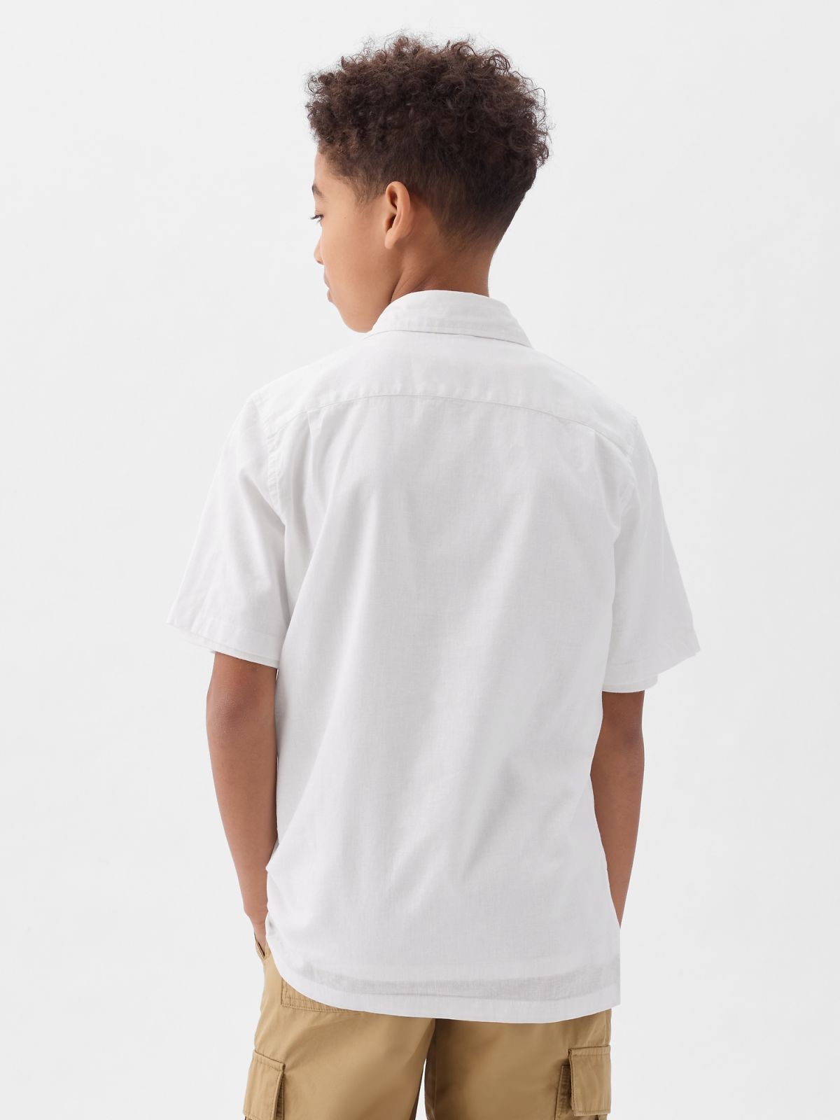 Kids Linen-Cotton Shirt-858546004