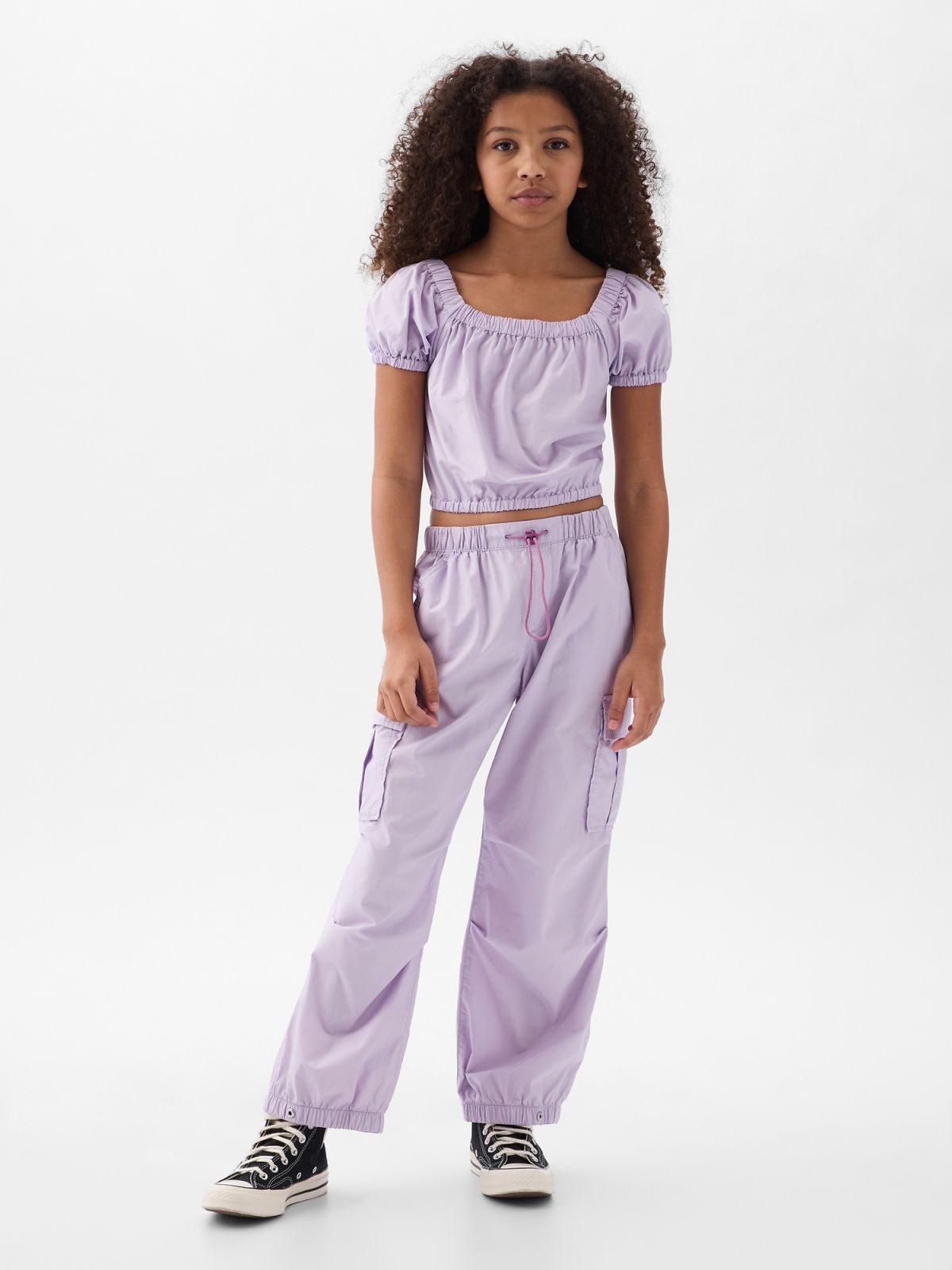 Kids Pull-On Cargo Parachute Pants-664333005