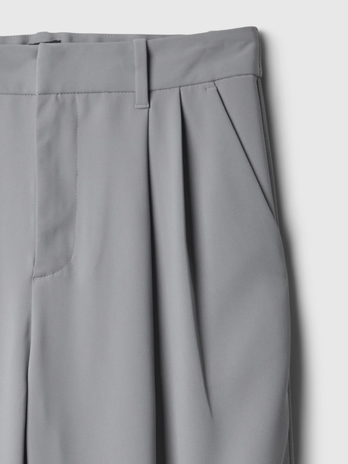 Γκρι 365 High Rise Παντελόνι με Πιέτες-855968006