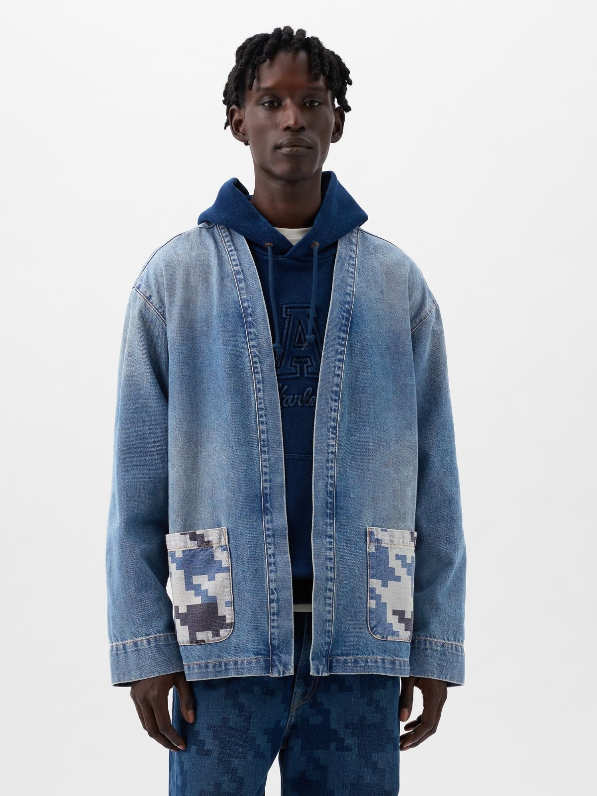 GAP × DAP Organic Cotton Denim Wrap Jacket-890889000