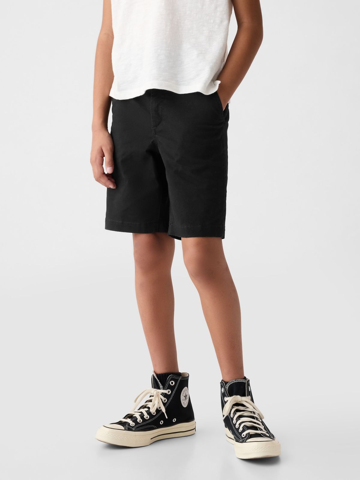 Μάυρο Παιδικό Uniform Σορτς-885233004