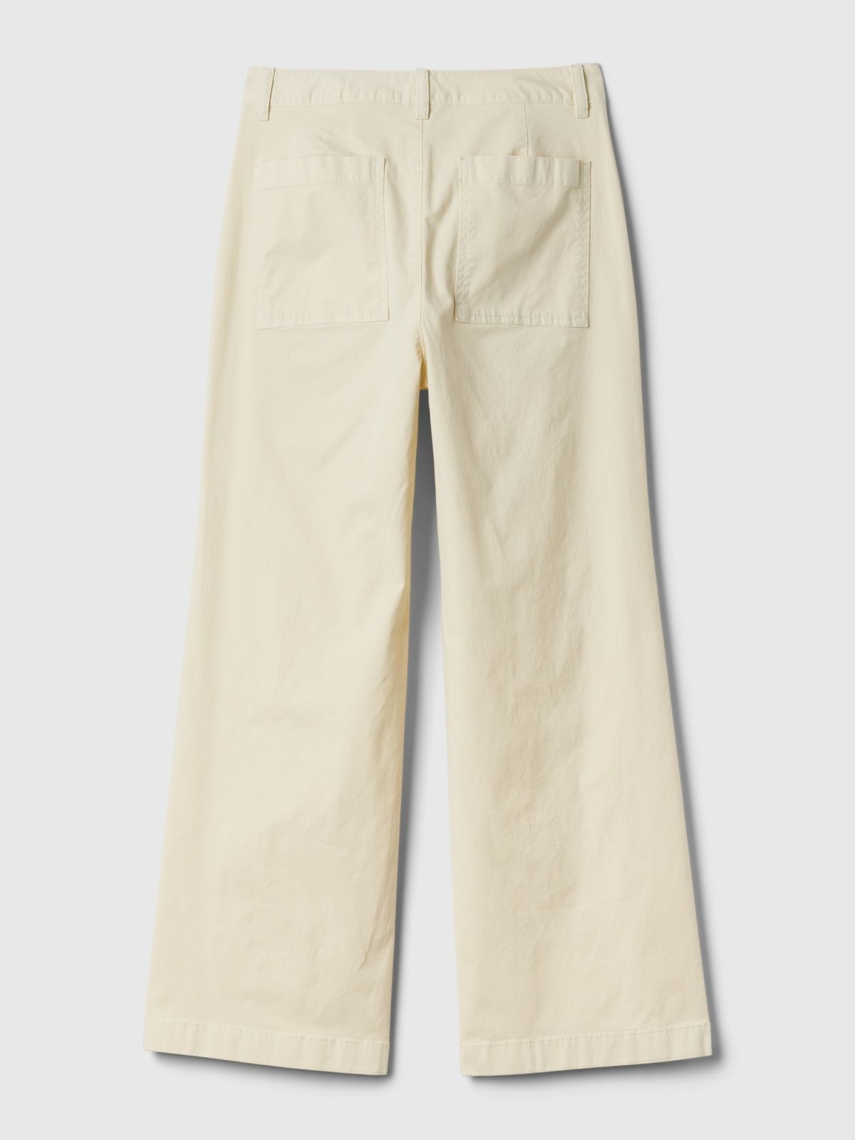 Άσπρο High Stride Wide-Leg Ankle Khakis Παντελόνι-873266001