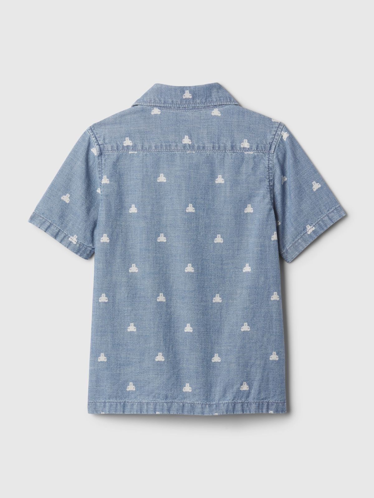Μπλε babyGap Print Denim Πουκάμισο-870337000