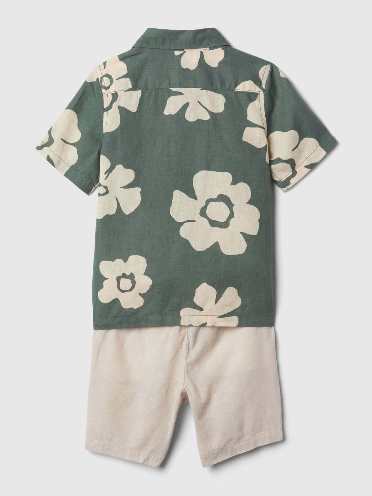 Πράσινο babyGap Linen-Cotton Σύνολο Σετ-886415000