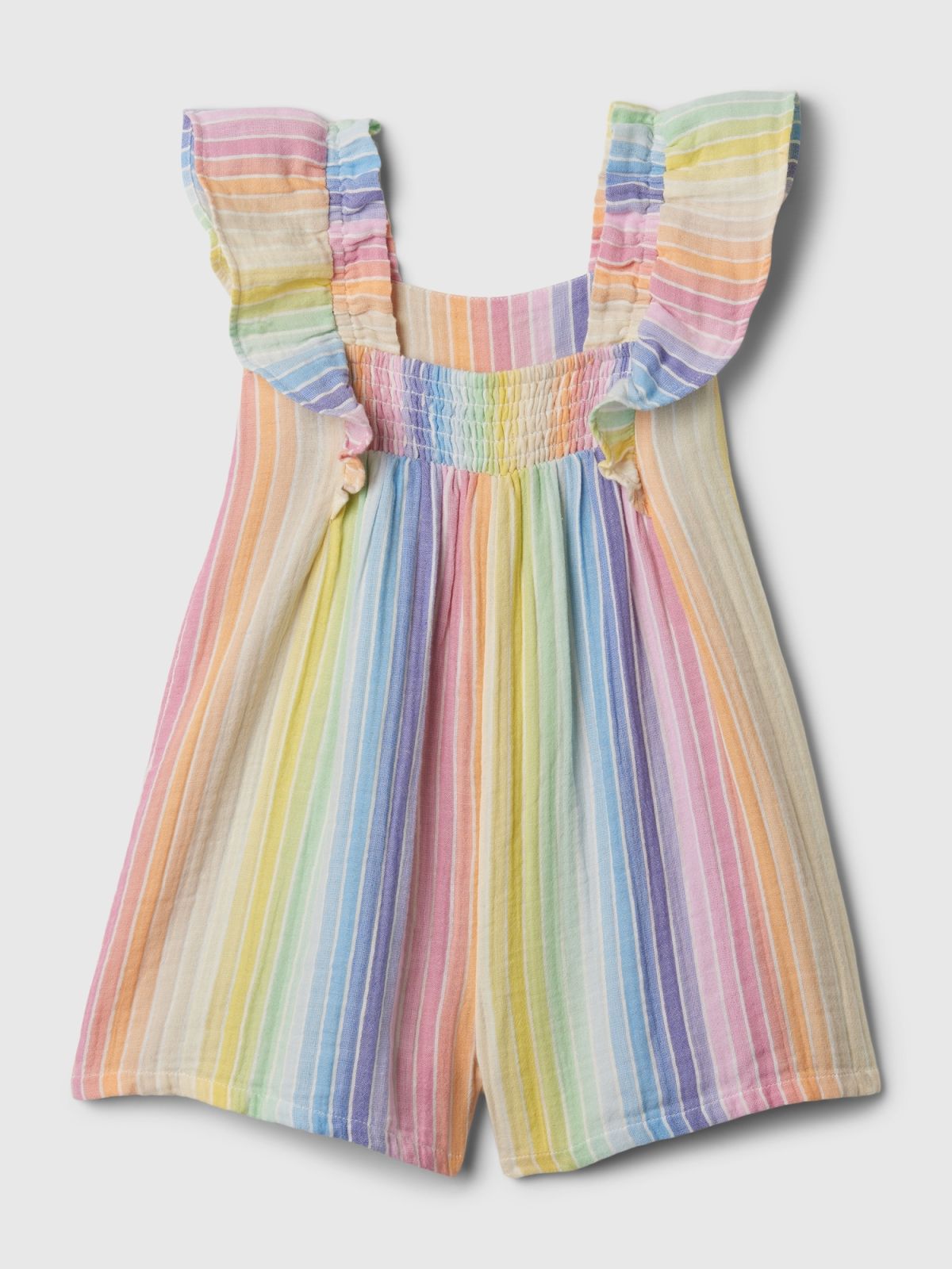 Multi babyGap Crinkle Gauze Flutter Romper-880612001