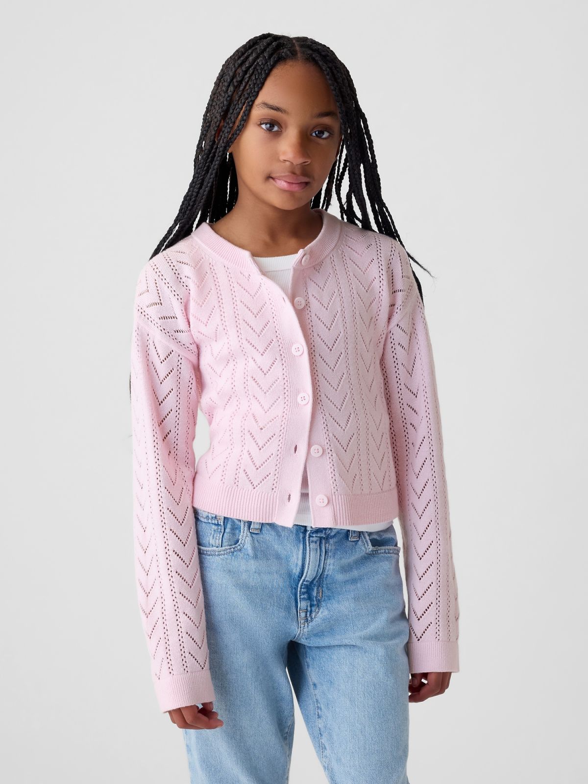 Kids Pointelle Sweater-881467001