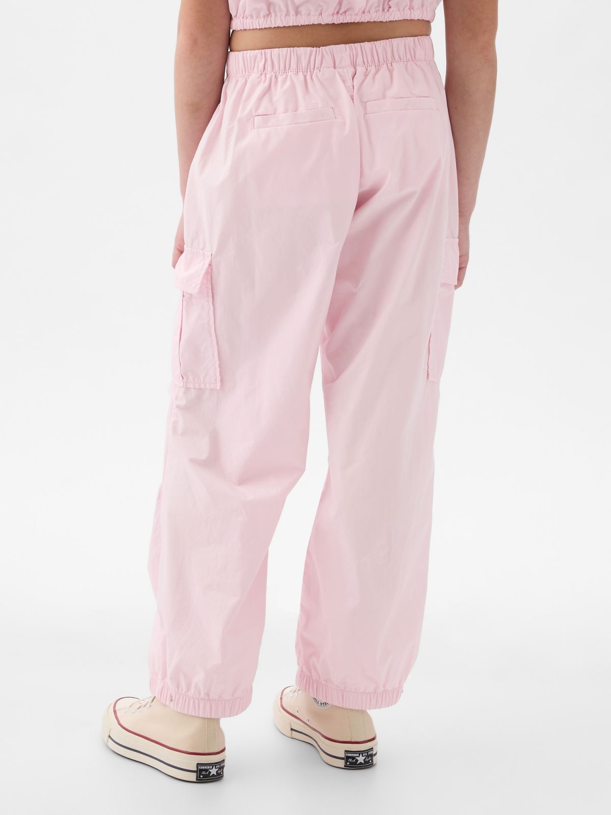 Ροζ Παιδικό Pull-On Cargo Parachute Παντελόνι-664333006