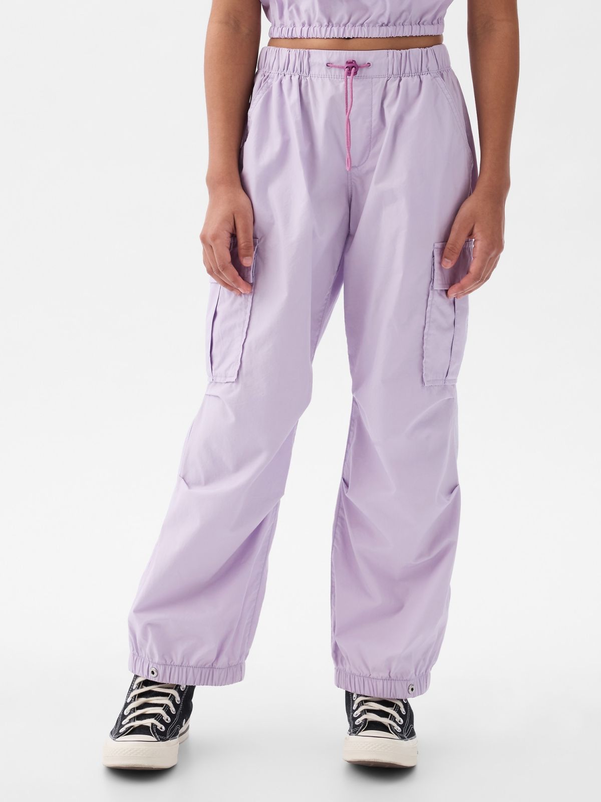 Kids Pull-On Cargo Parachute Pants-664333005