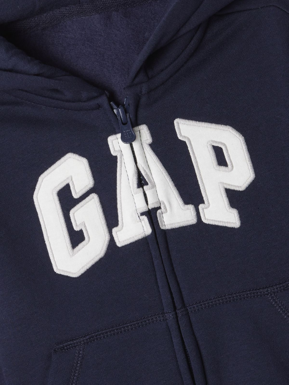 Μπλε babyGap Gap Logo Ζακέτα Φούτερ με Κουκούλα-619017004