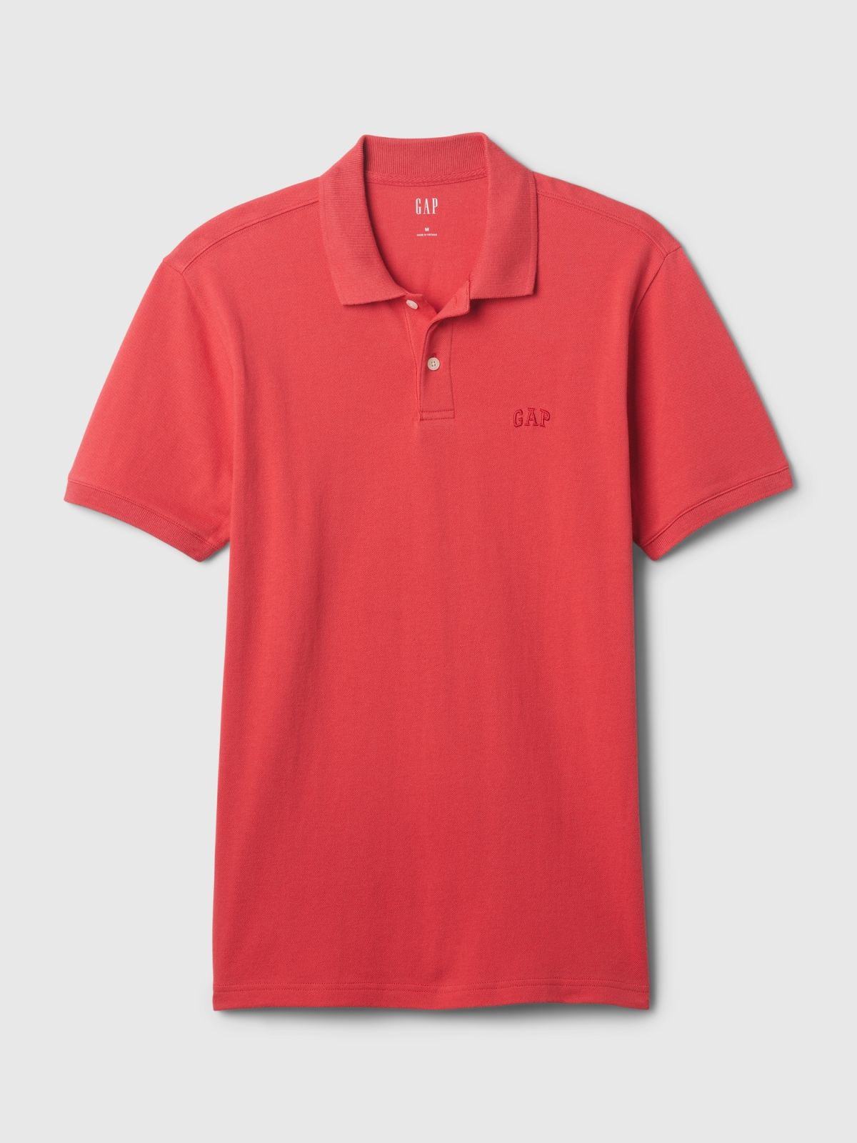 Κόκκινη Gap Logo Pique Polo Μπλούζα-586306017