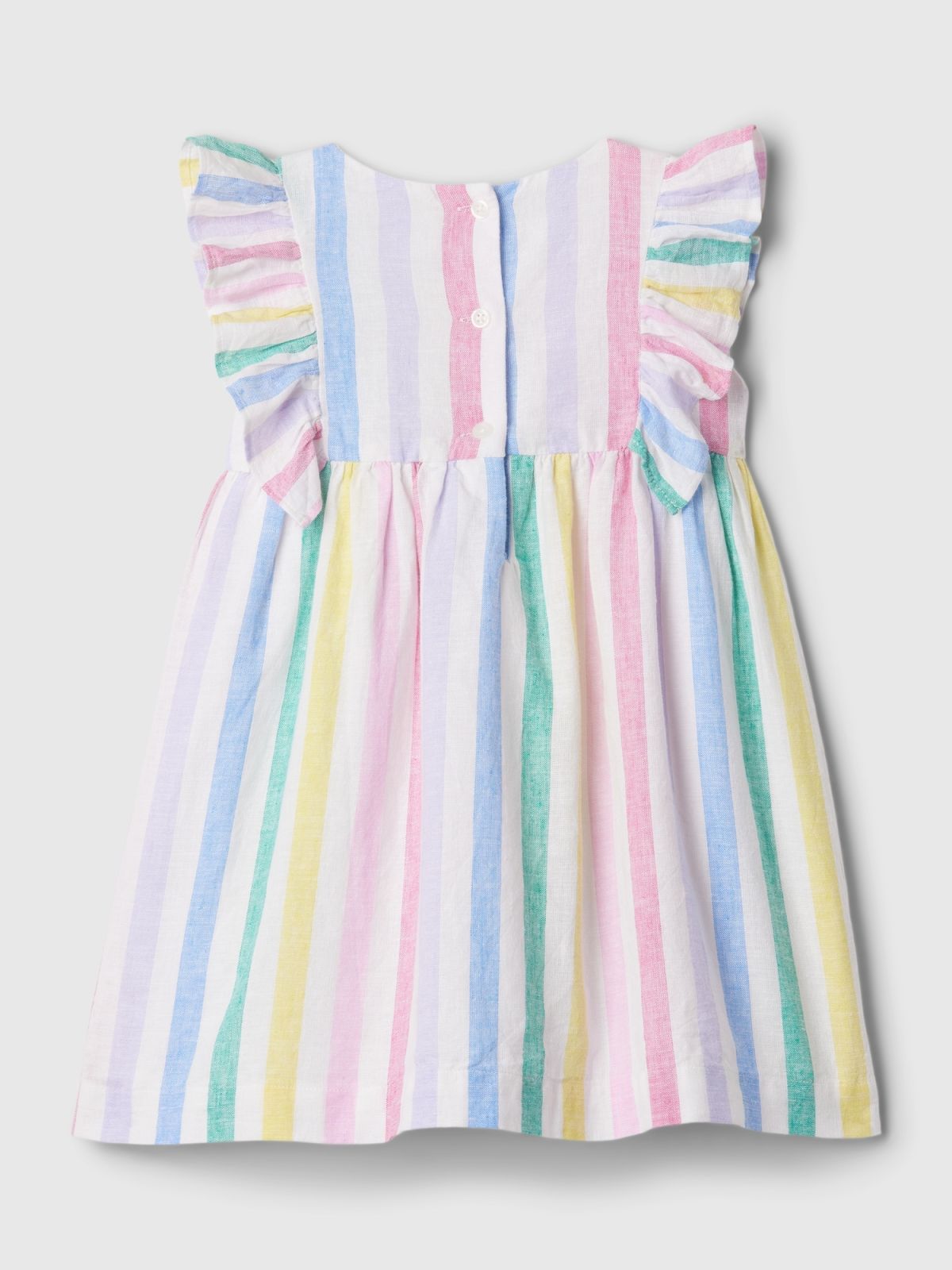 Multi babyGap Linen-Cotton Stripe Φόρεμα-880602000