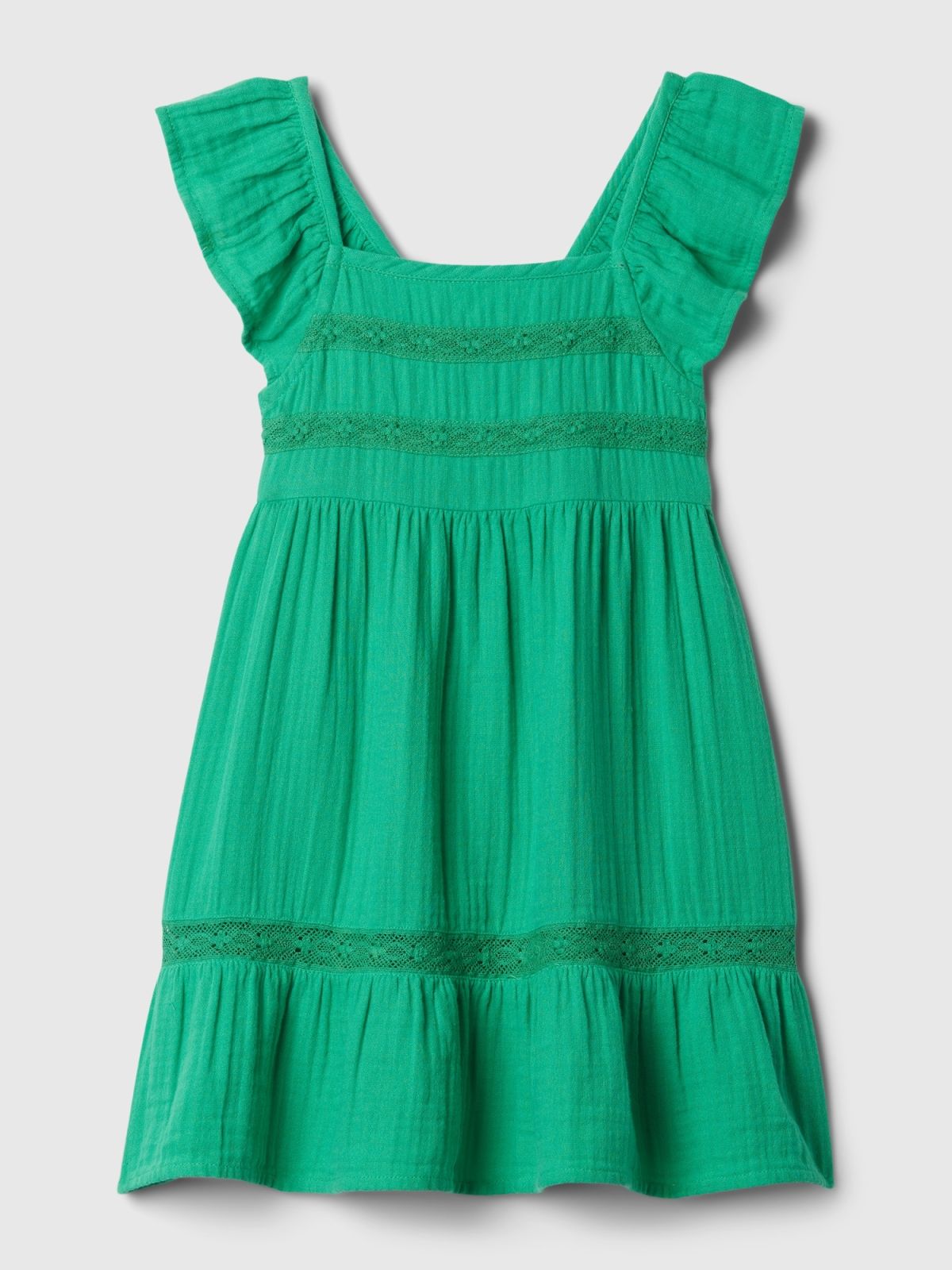 Πράσινο babyGap Crinkle Gauze Φόρεμα-880710000