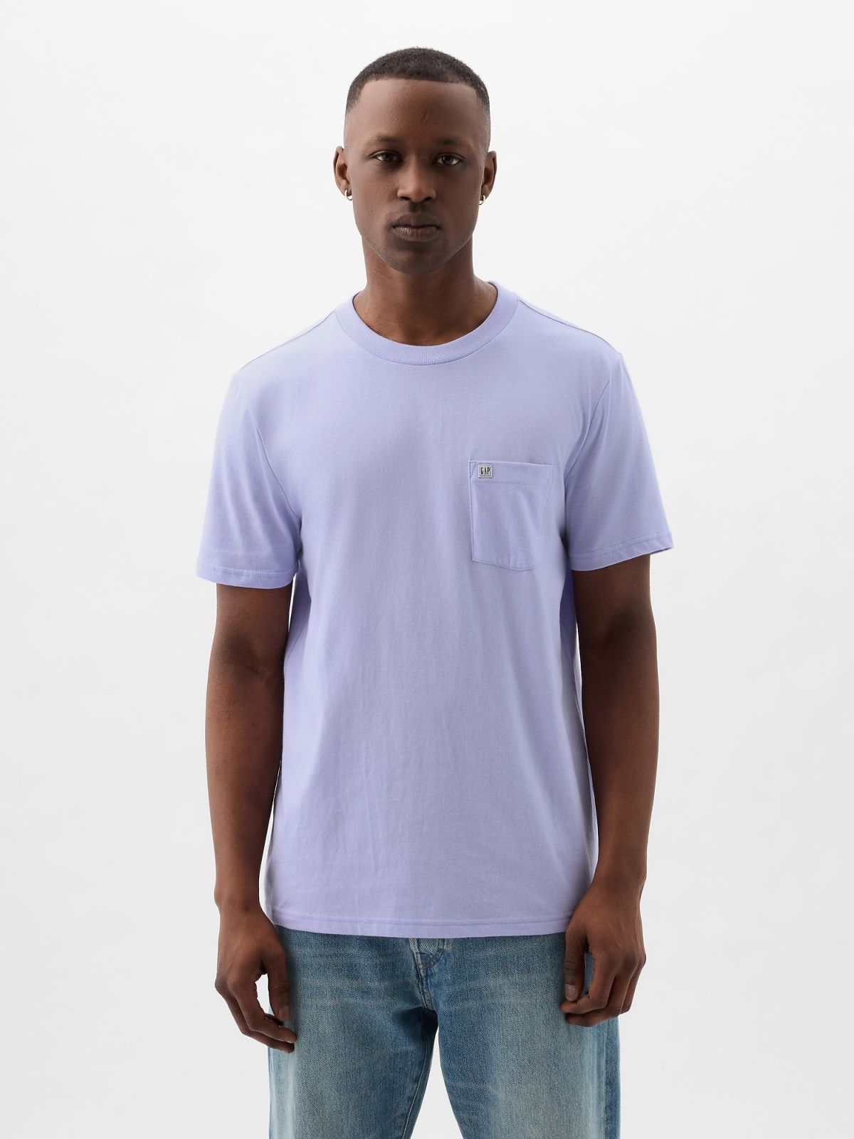 Μωβ Organic Cotton Pocket Μπλούζα-857901003