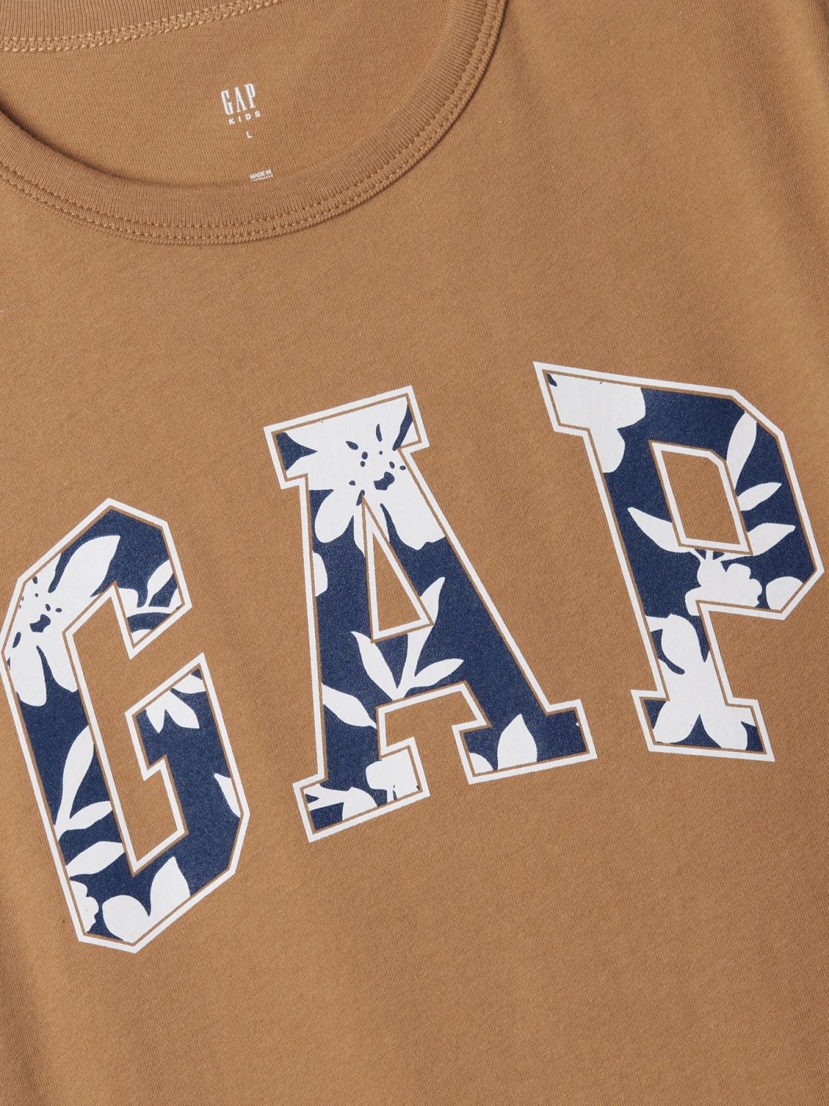 Καφέ Παιδική Gap Logo Μπλούζα-410081001