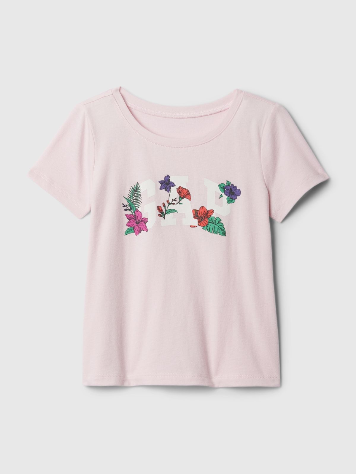 Ροζ babyGap Logo Κοντομάνικη Μπλούζα-440499002