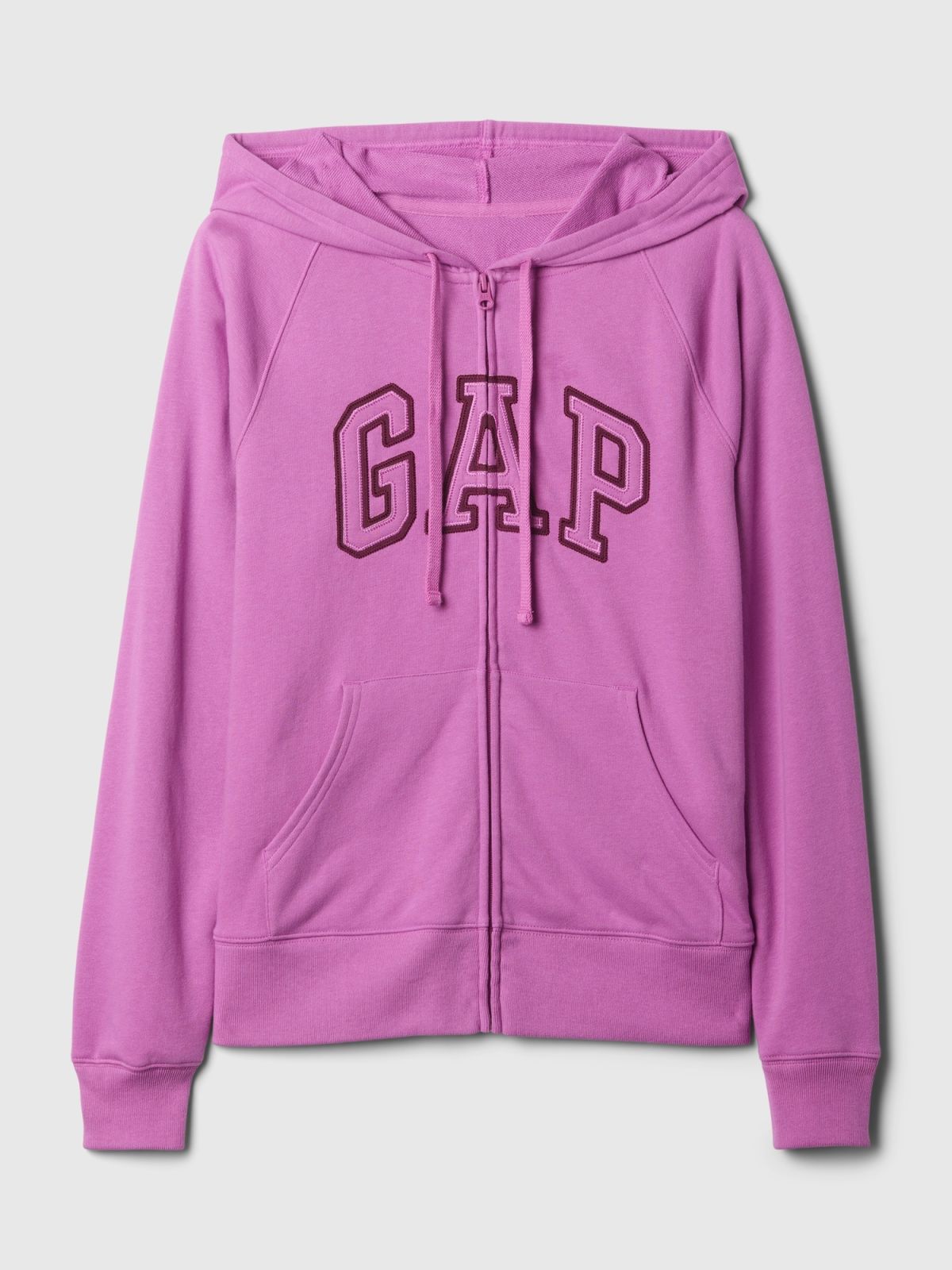 Ροζ Relaxed Gap Logo Zip Φούτερ-885587006