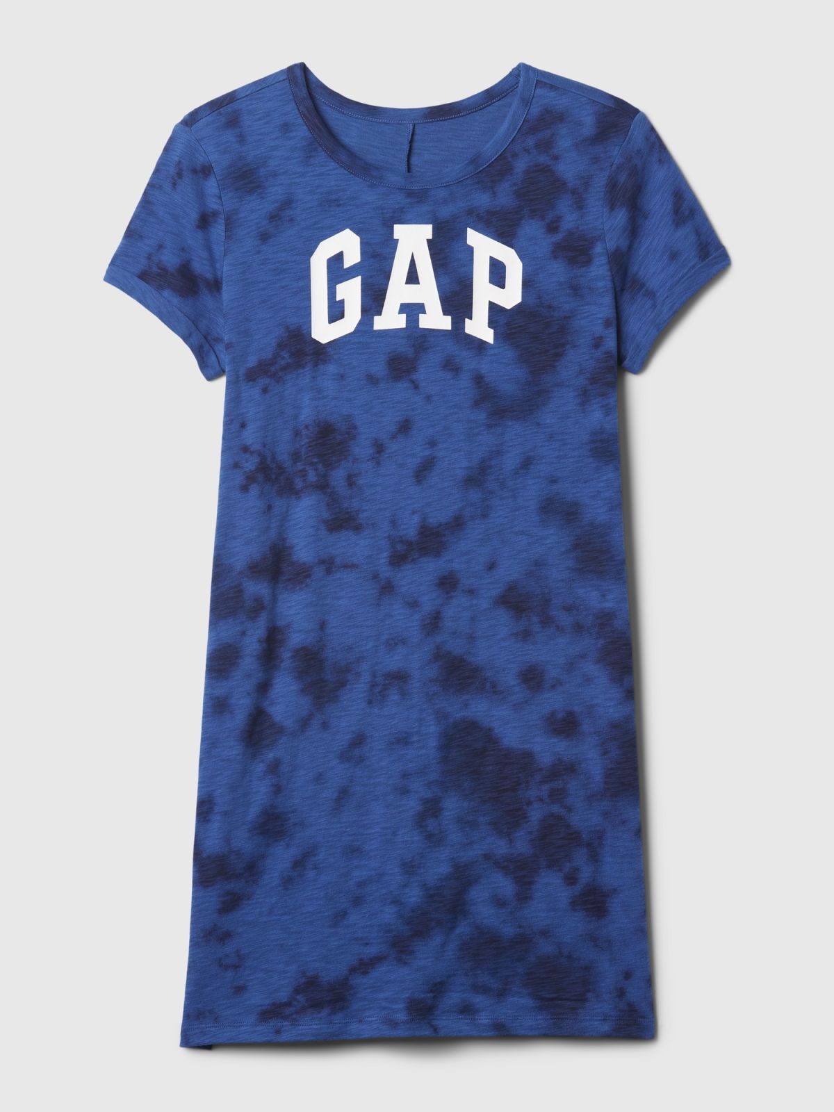 Μπλε Relaxed Gap Logo Κοντομάνικη Μπλούζα Φόρεμα-452559002