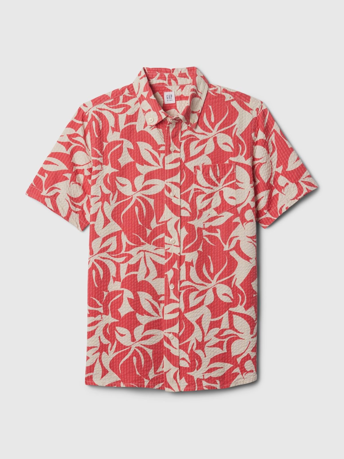 Κόκκινο Παιδικό Seersucker Πουκάμισο-435221000