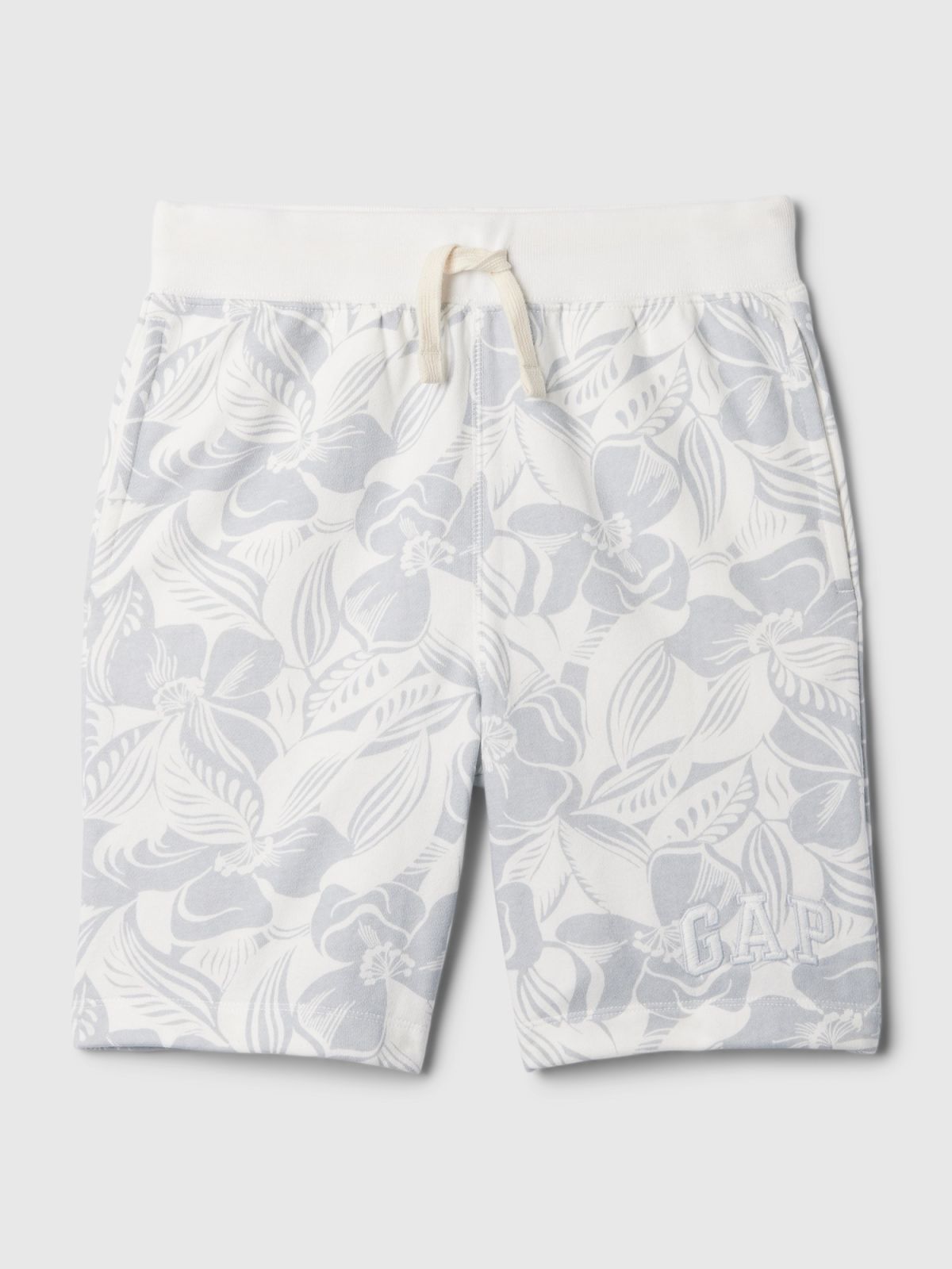 Άσπρο Παιδικό Gap Logo Pull-On Σορτς-410087000