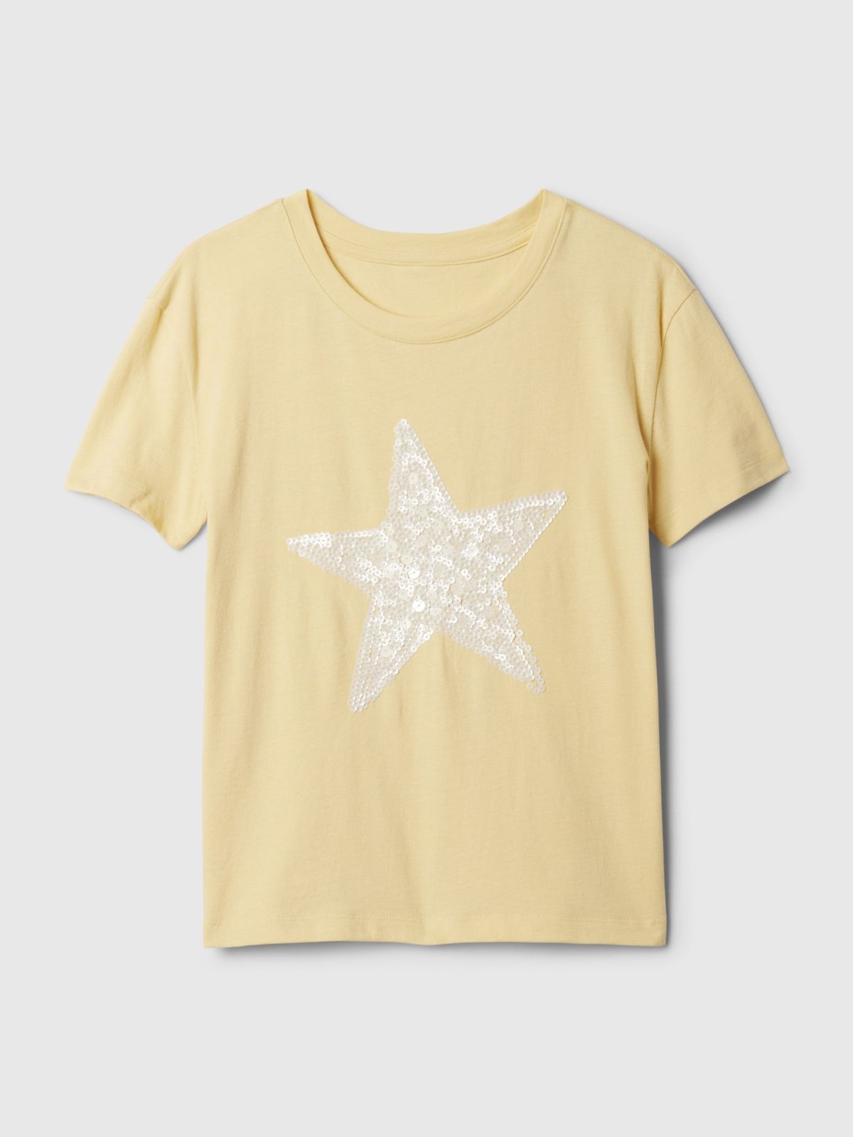 Κίτρινη Παιδική Sequin Graphic Μπλούζα-435157001