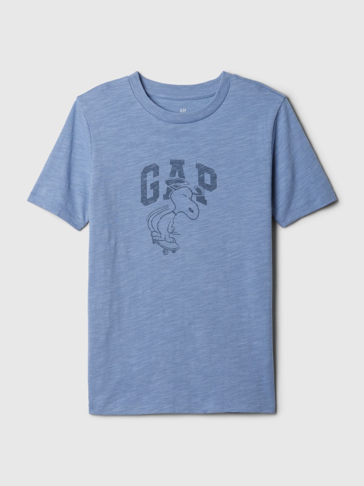 Μπλε Παιδική Peanuts Logo Κοντομάνικη Μπλούζα-433689000