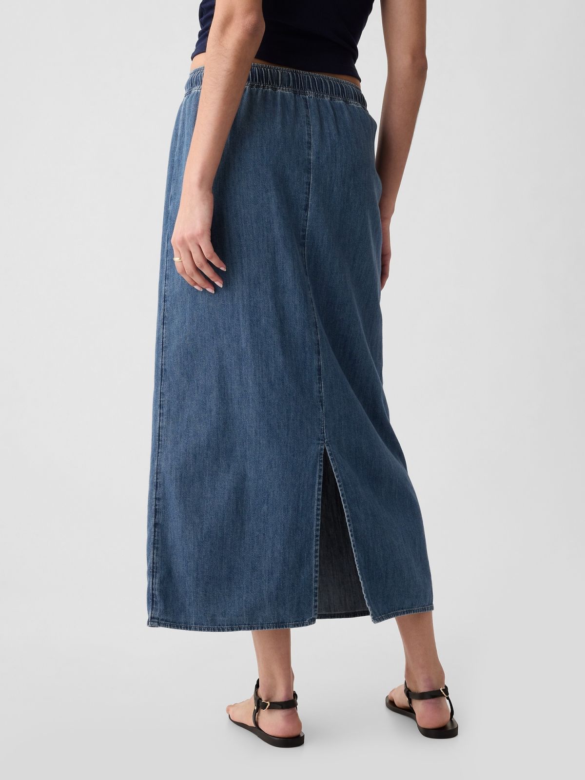 Multi Chambray Τζιν Maxi Φούστα-404469000