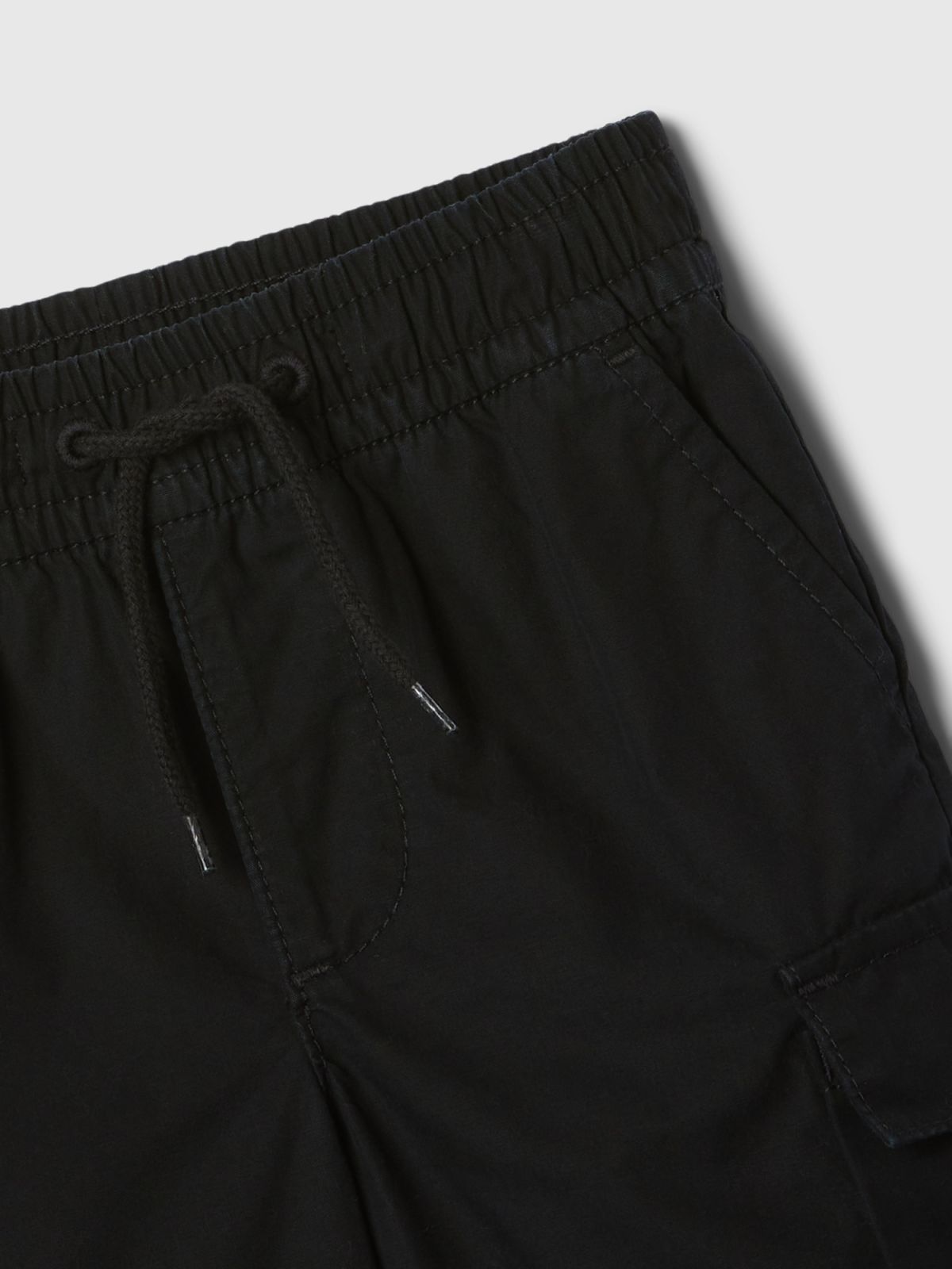 Μαύρο babyGap Λινό-Βαμάκι Cargo Σύνολο Σετ-434042000