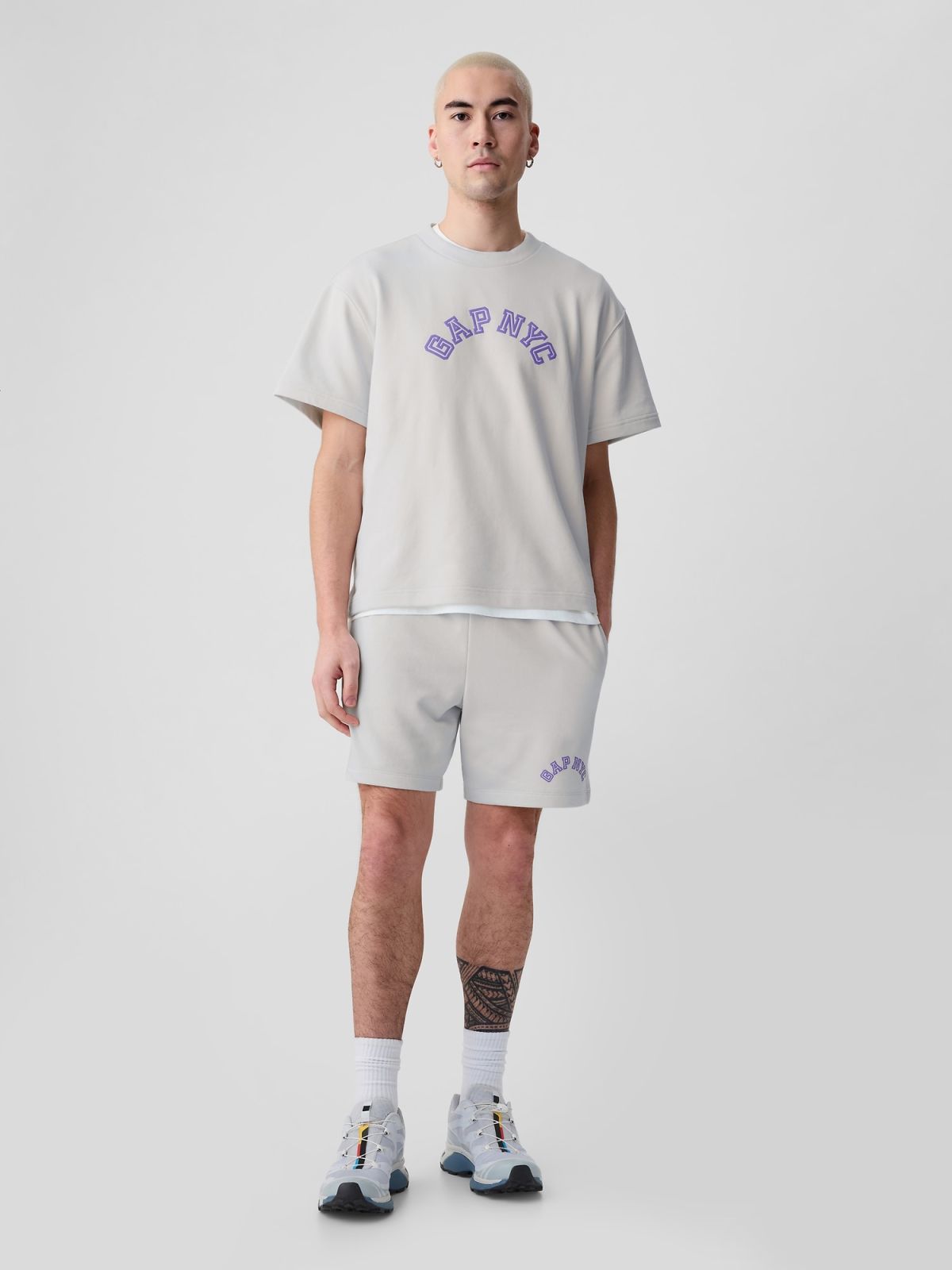 Γκρι Gap NYC Arch Logo Crew neck Φούτερ-862305000