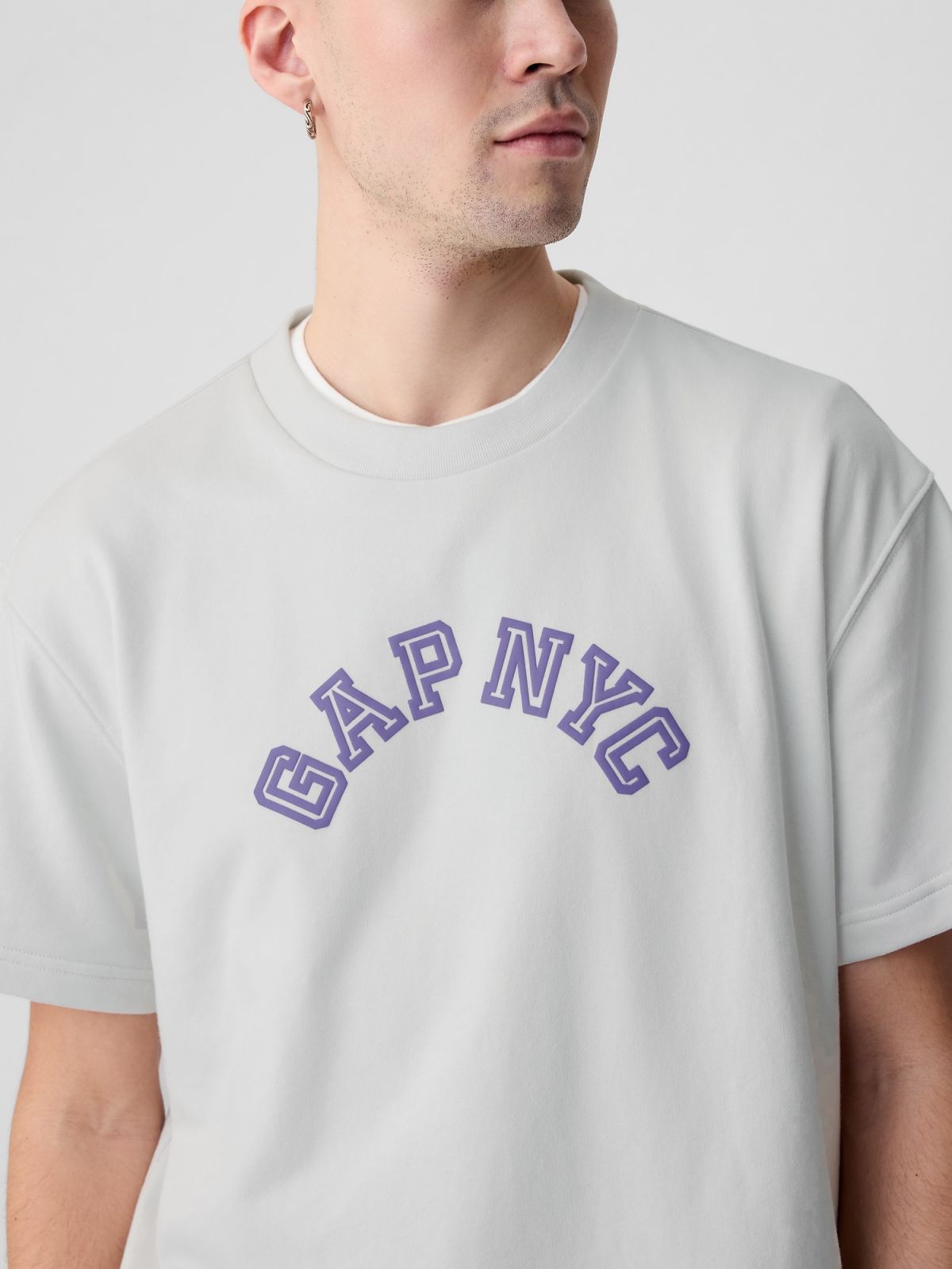 Γκρι Gap NYC Arch Logo Crew neck Φούτερ-862305000