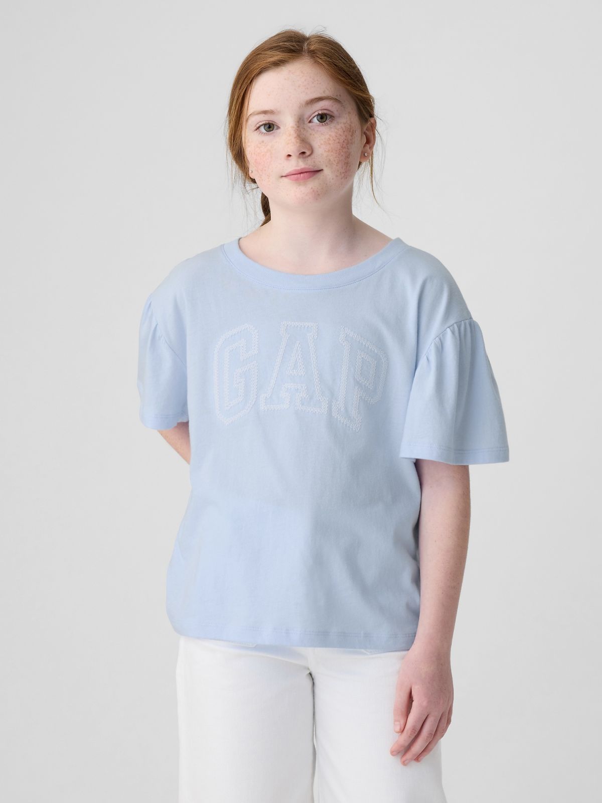 Μπλε Παιδική Gap Logo Flutter Μπλούζα-452911000