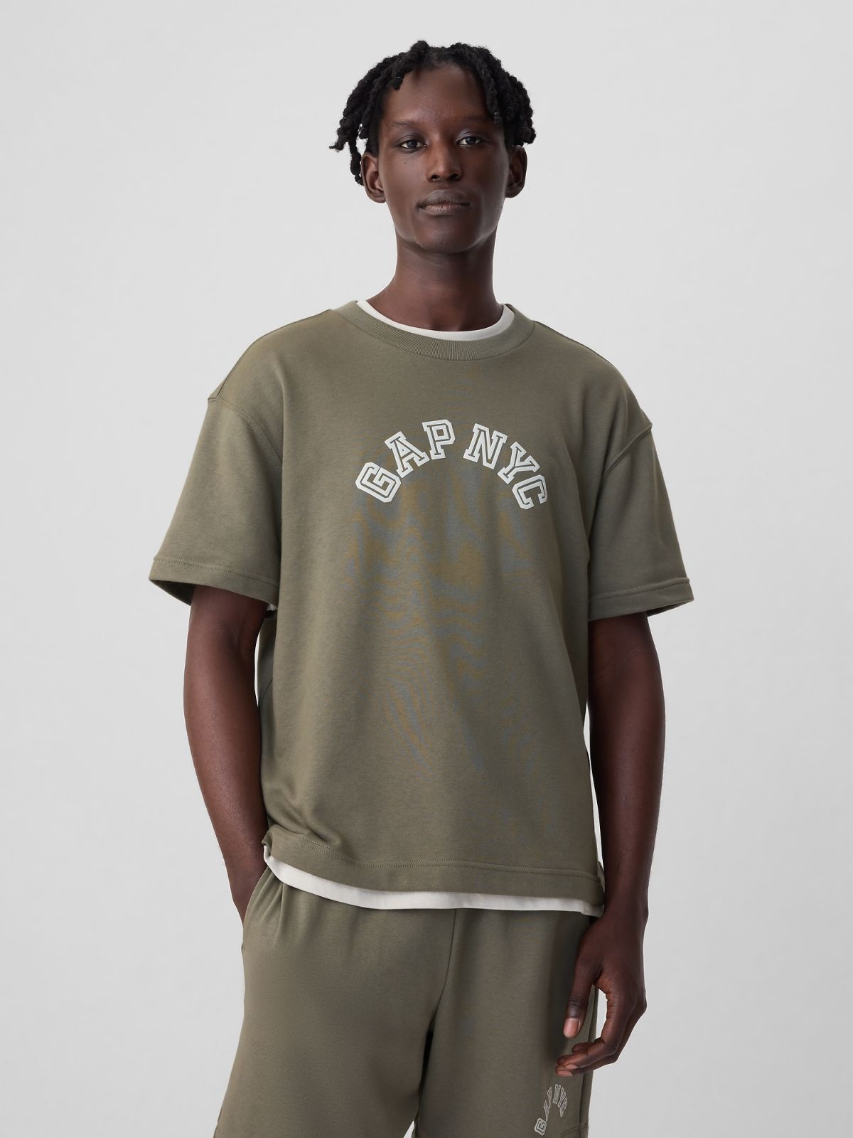 Gap NYC Arch Logo Crew neck Sweatshirt-862305002