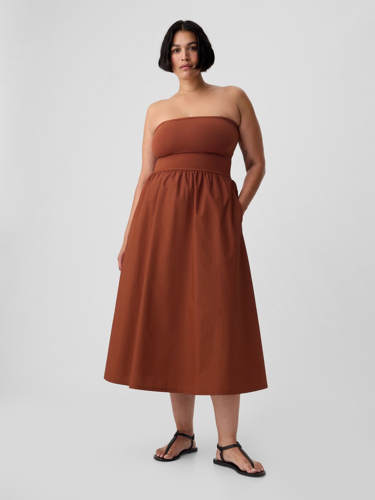 Mixed Media Midi Φόρεμα-431855001