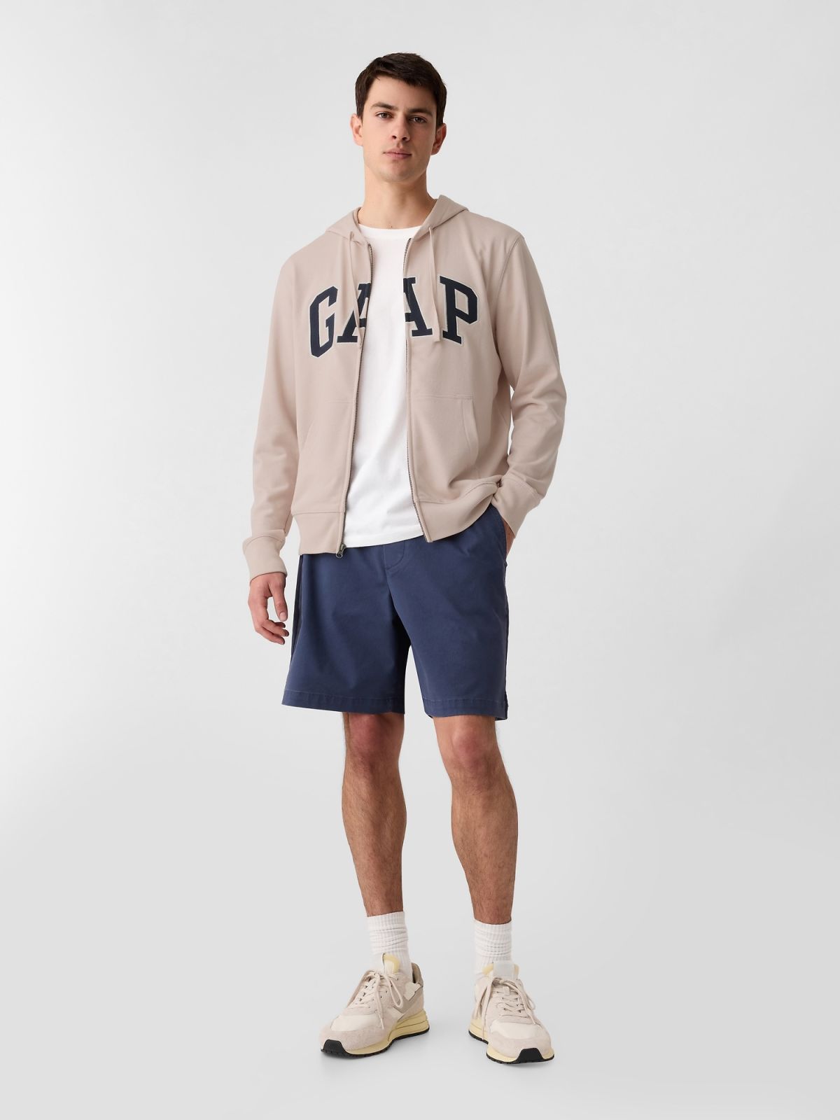 Ροζ Gap Logo Zip Φούτερ-868452001